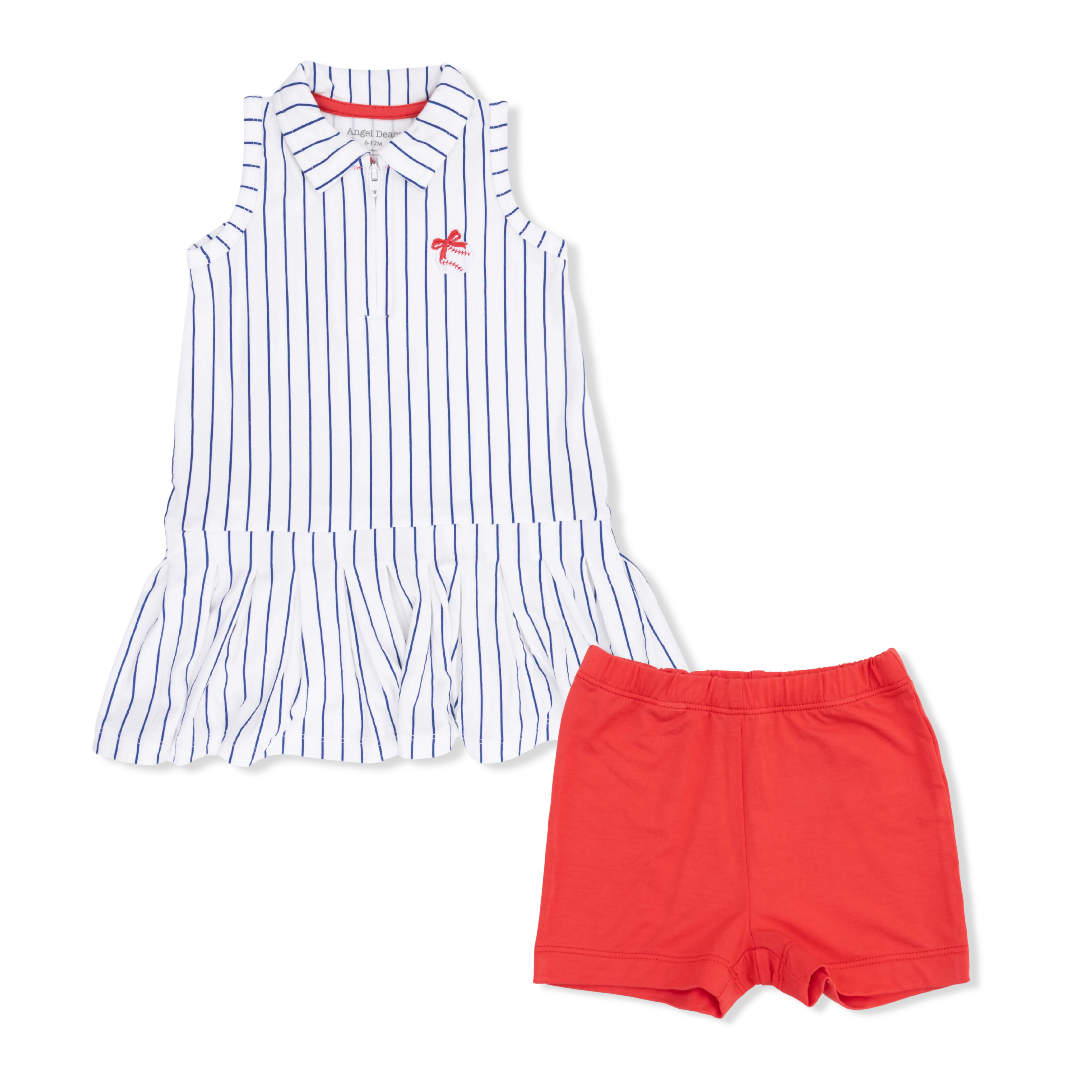 Baseball Stripe - Polo Dress with Cartwheel Short - Image 2