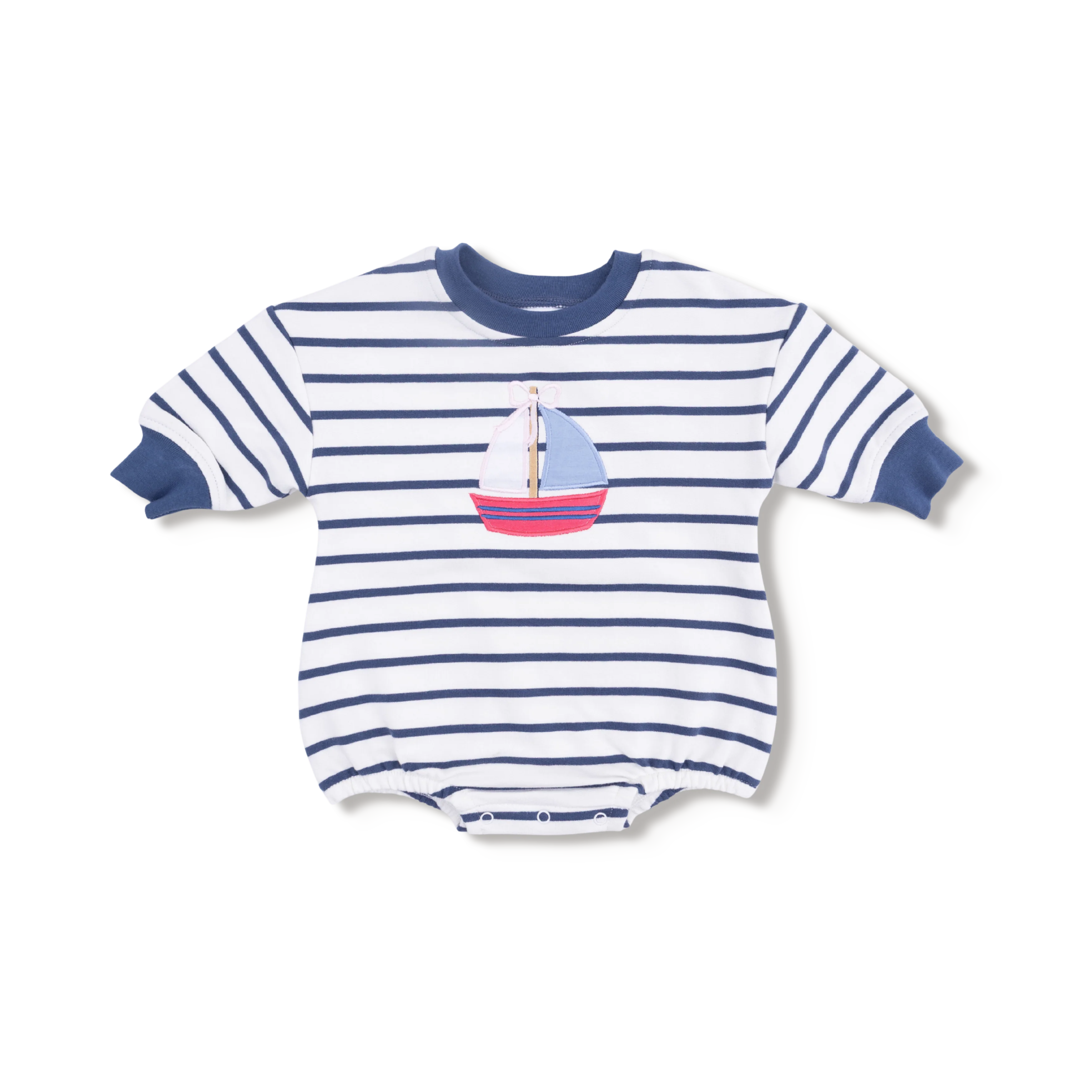 Bubbly Sailboat - Sweatshirt Bubble Sailboat with Bow - Image 2