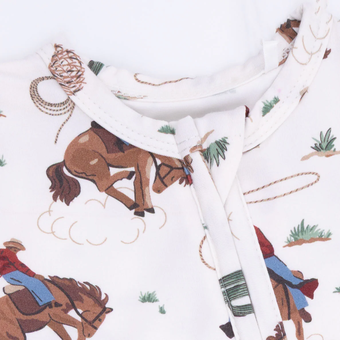 Buckaroo Western - 2 Way Zipper Footie - Image 5