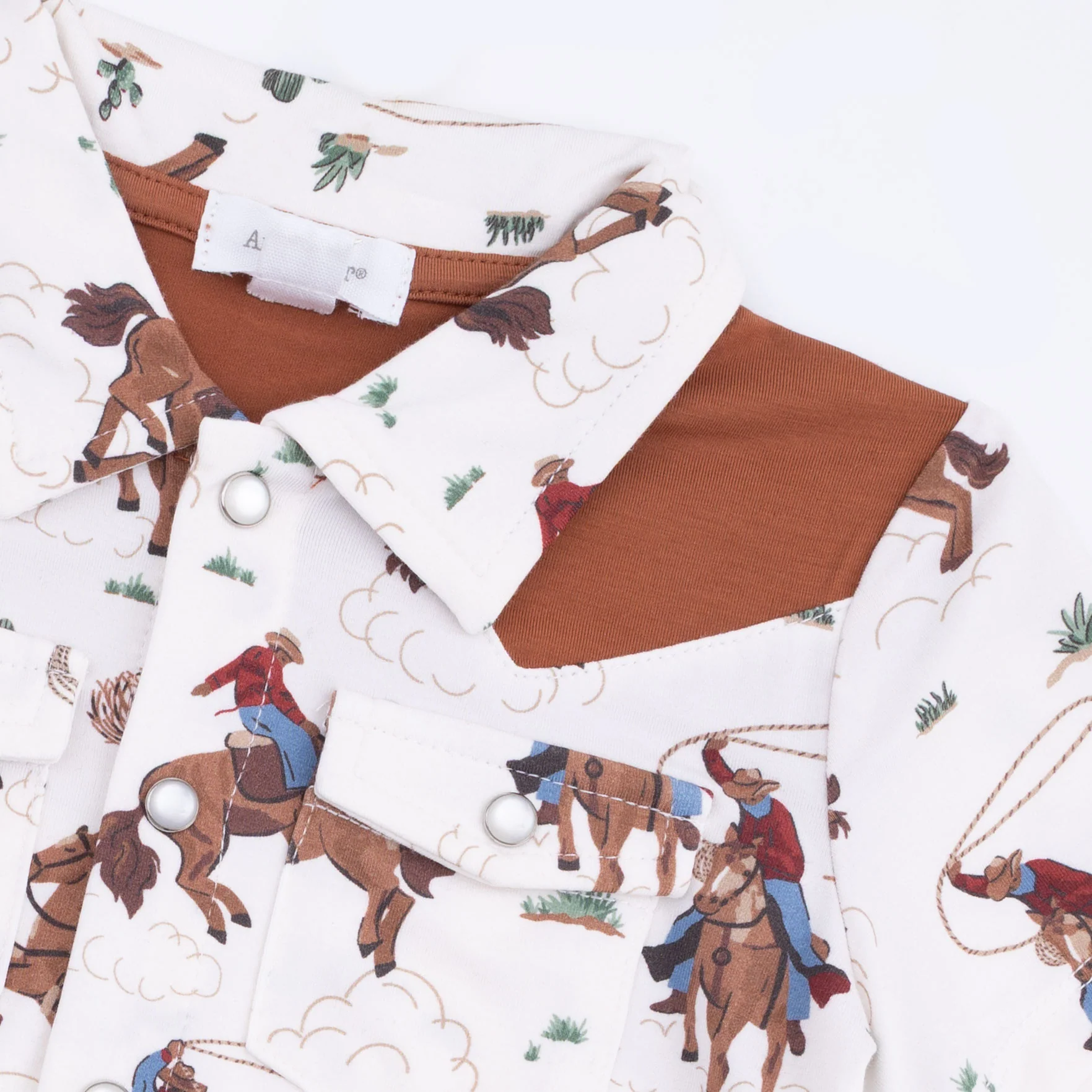 Buckaroo Western - Short Sleeve Western Pearl Snap Shirt with Casual Short - Image 6