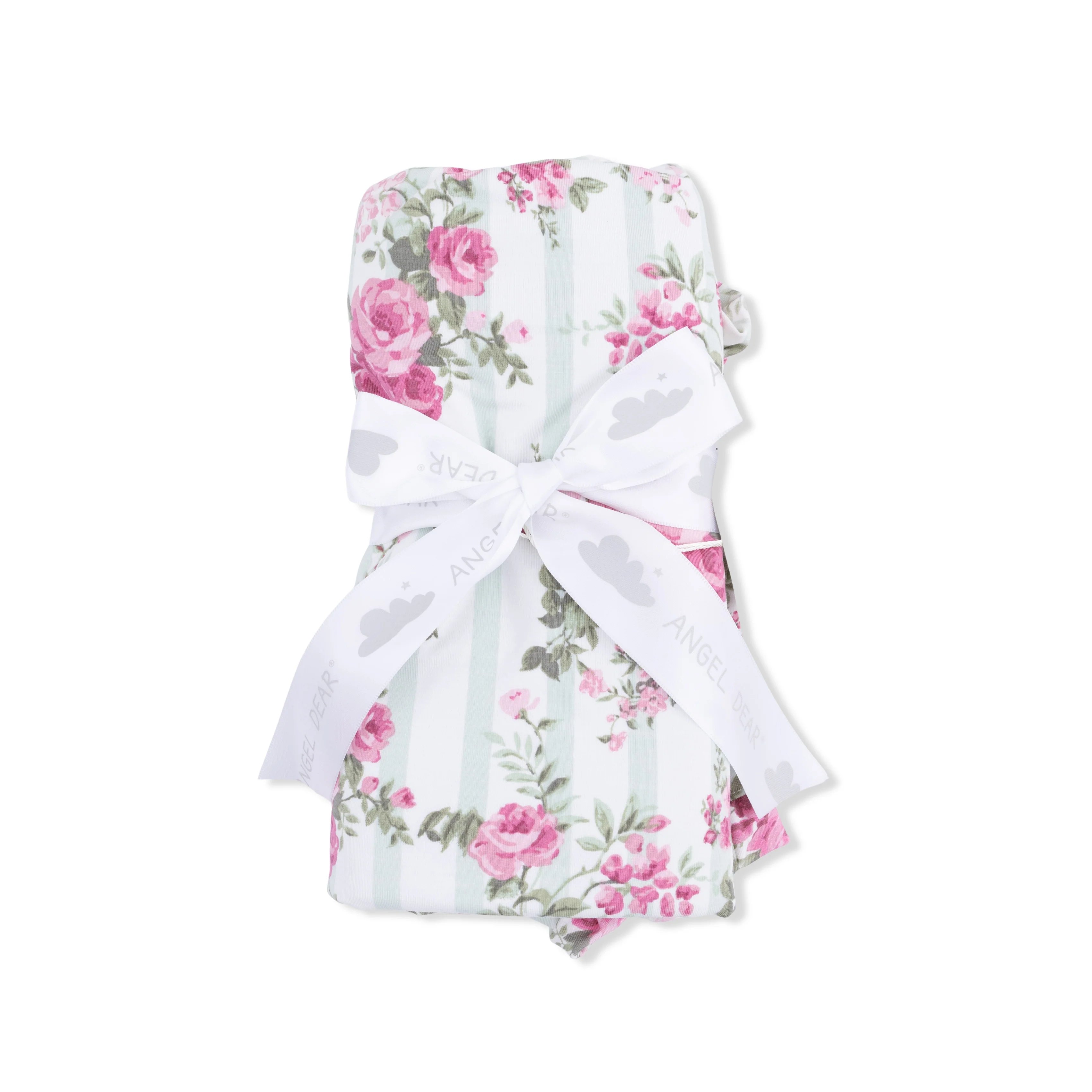 Cabbage Rose Stripe - Ruffle Blanket - Image 2