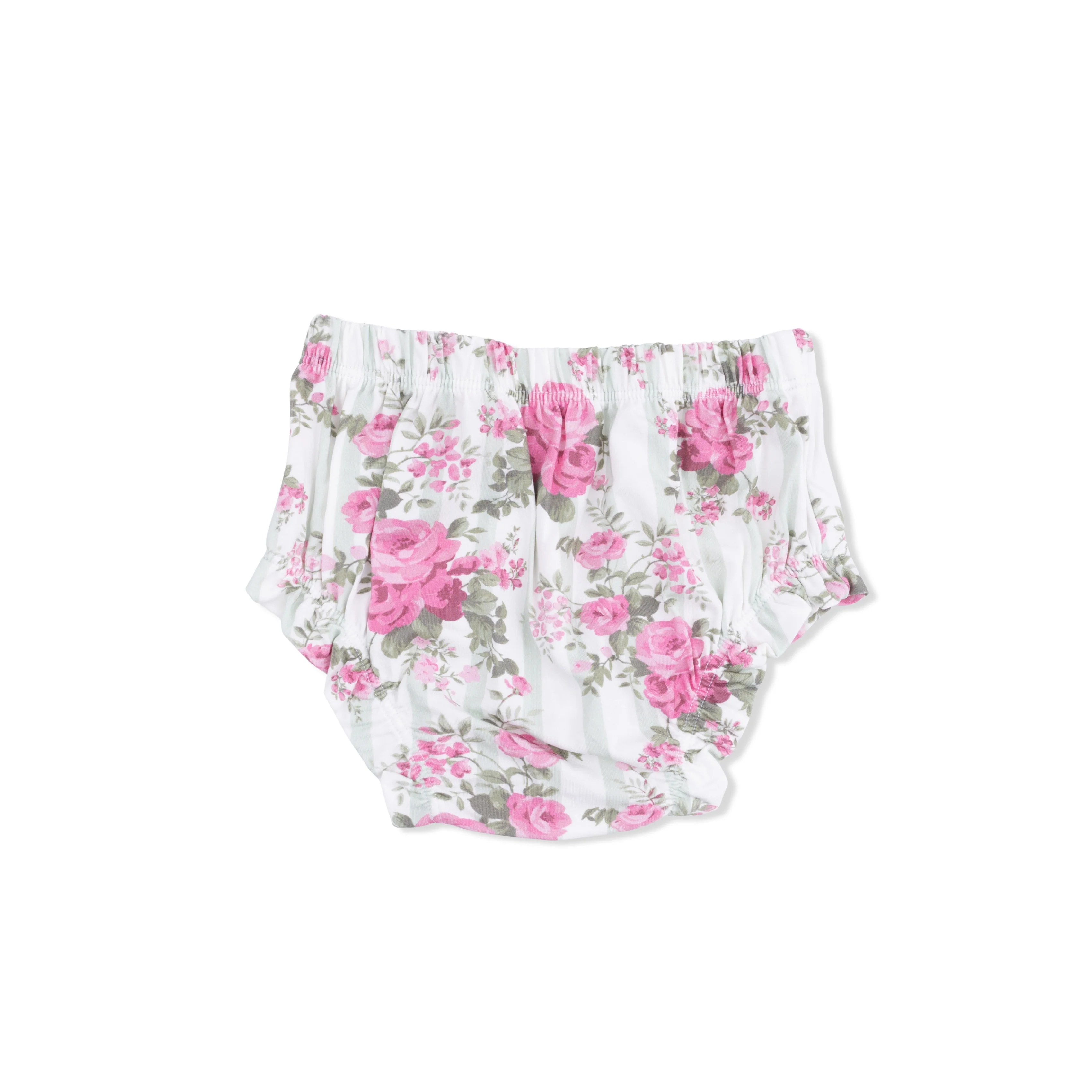 Cabbage Rose Stripe - Smocked Top with Bloomer - Image 5
