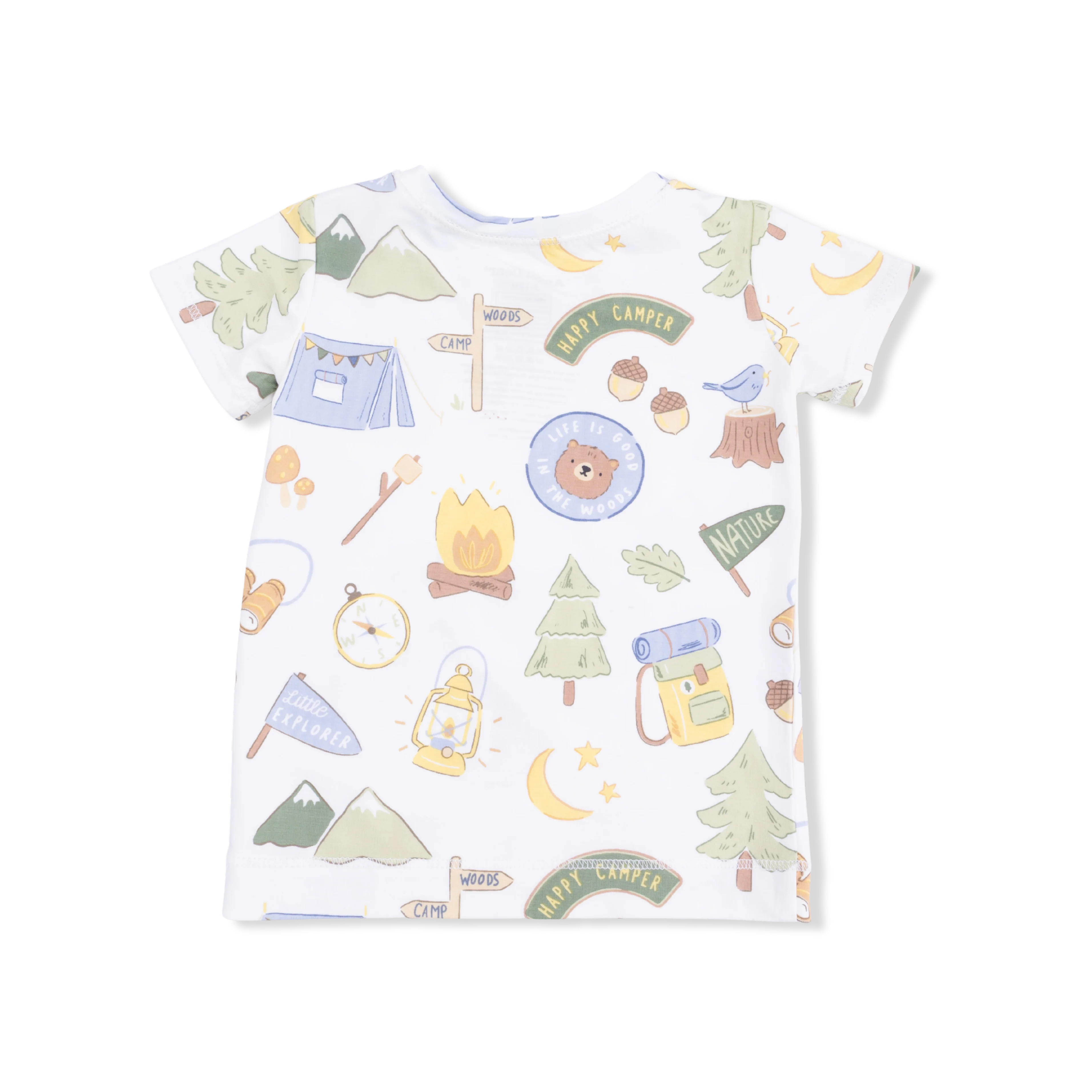 Camping Blue - Short Sleeve Loungewear Set - Image 4