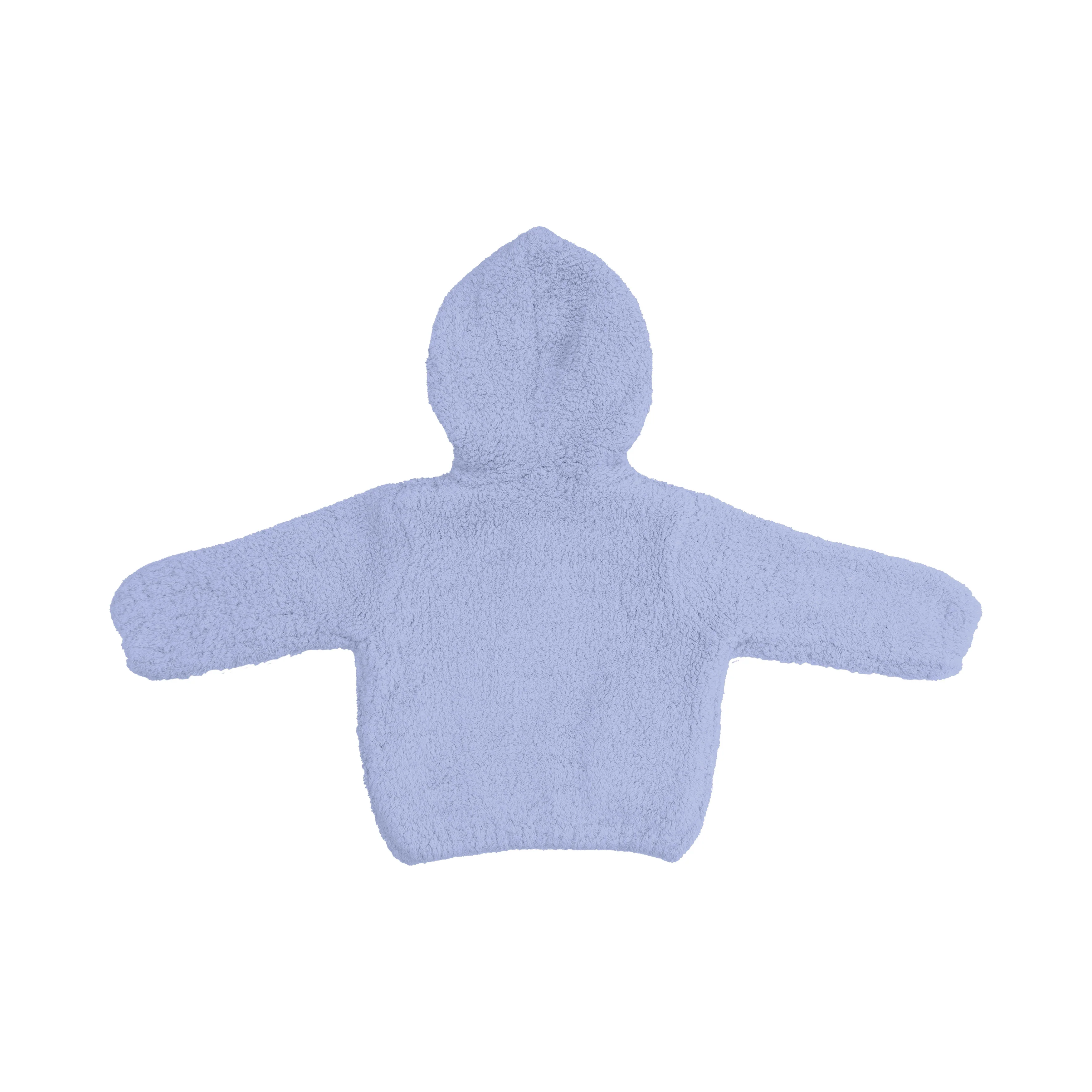 Chenille - Dusty Blue Hooded Jacket - Image 3