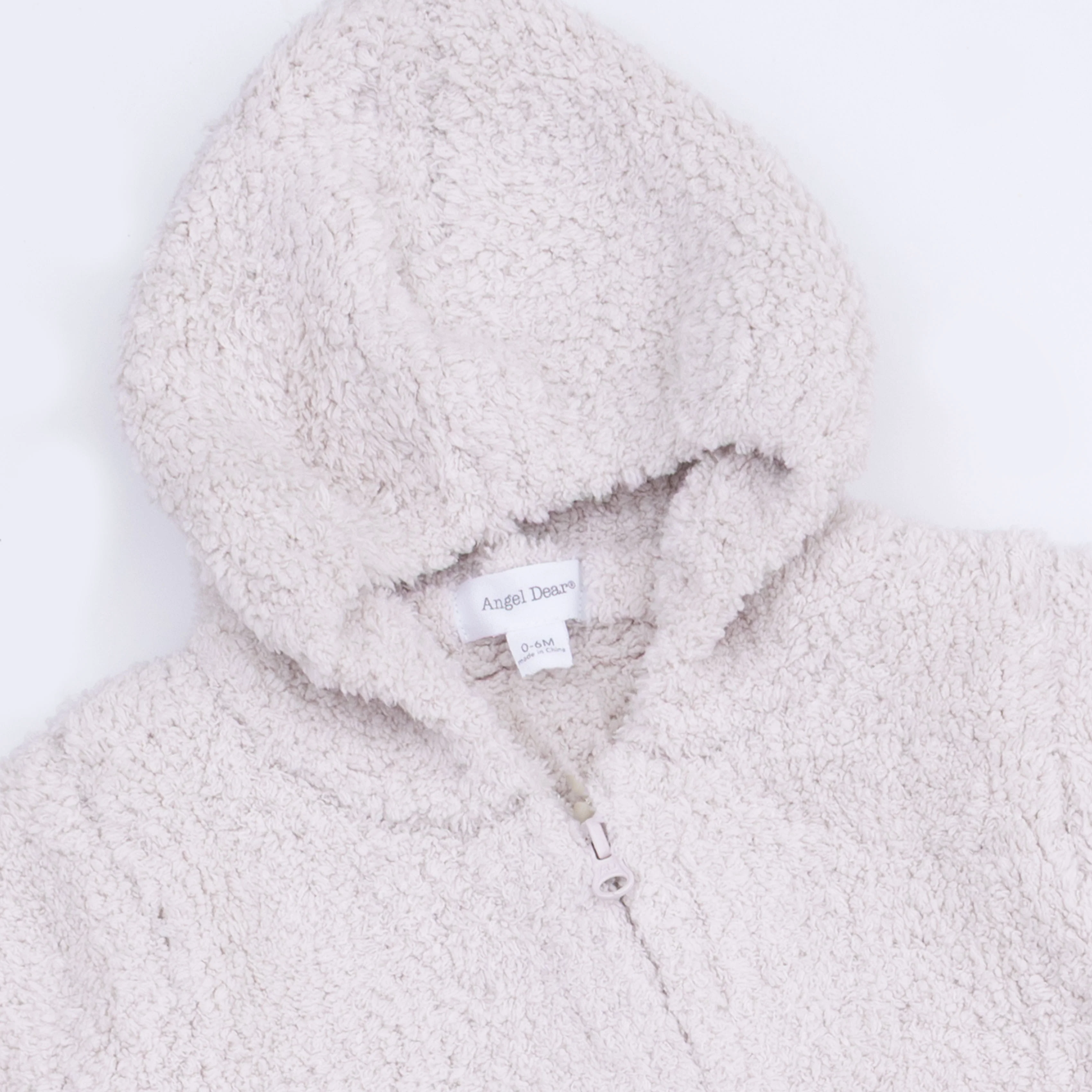 Chenille - Natural Hooded Romper - Image 3