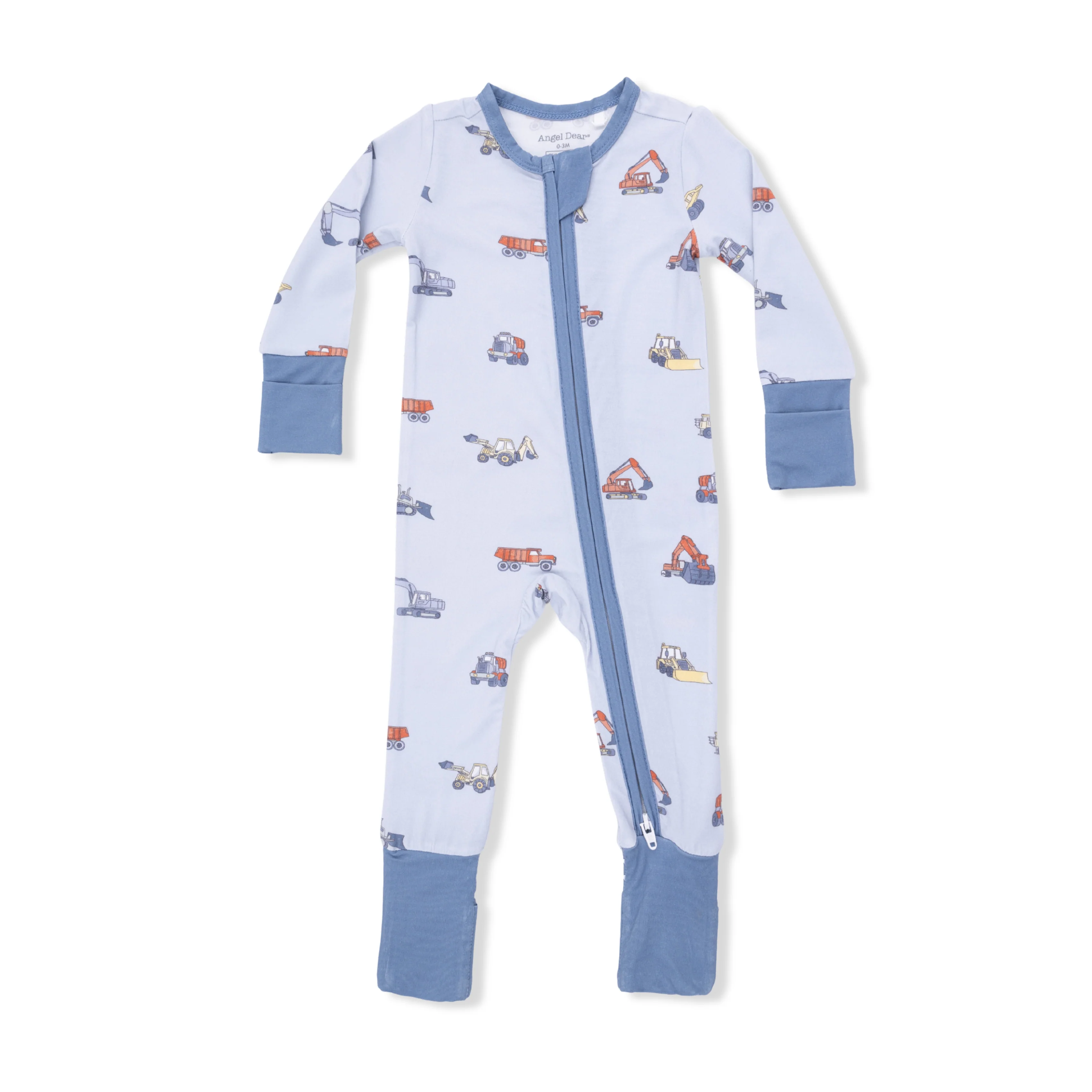 Construction Vehicles - Convertible Romper & Bandana Bib Set - Image 4