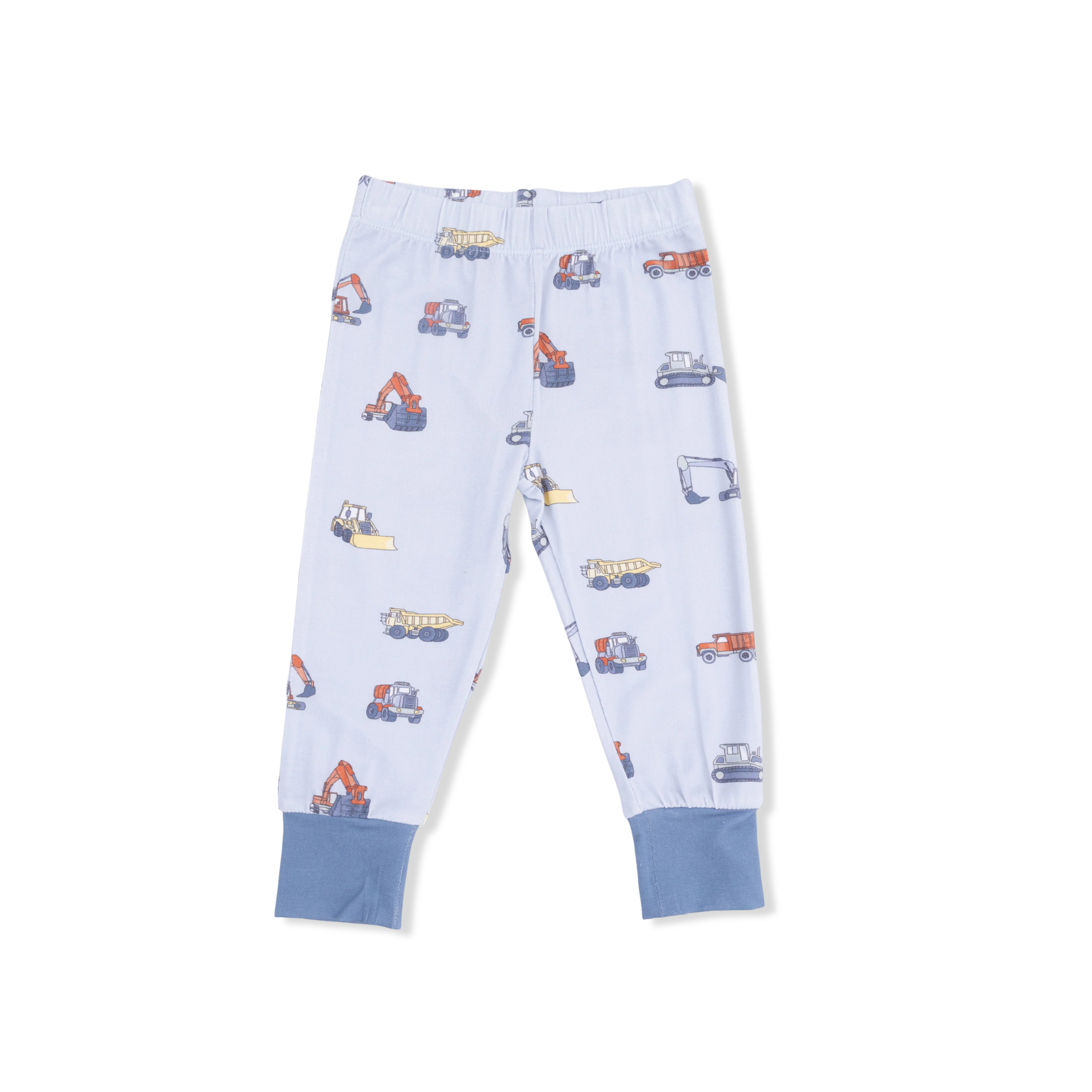 Construction Vehicles - Short Sleeve Loungewear Set - Image 4