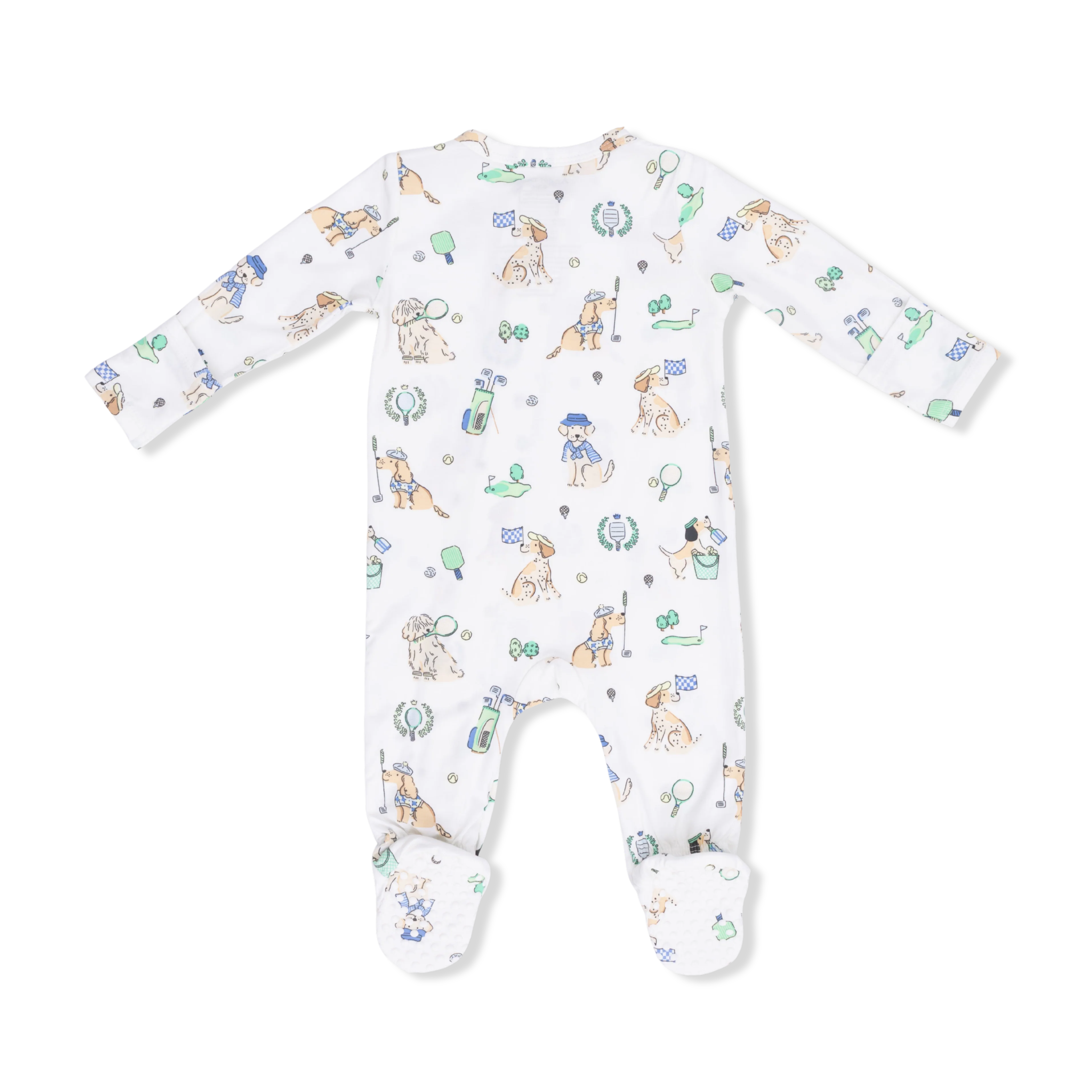 Country Club Dogs Neutral - 2 Way Zipper Footie - Image 3