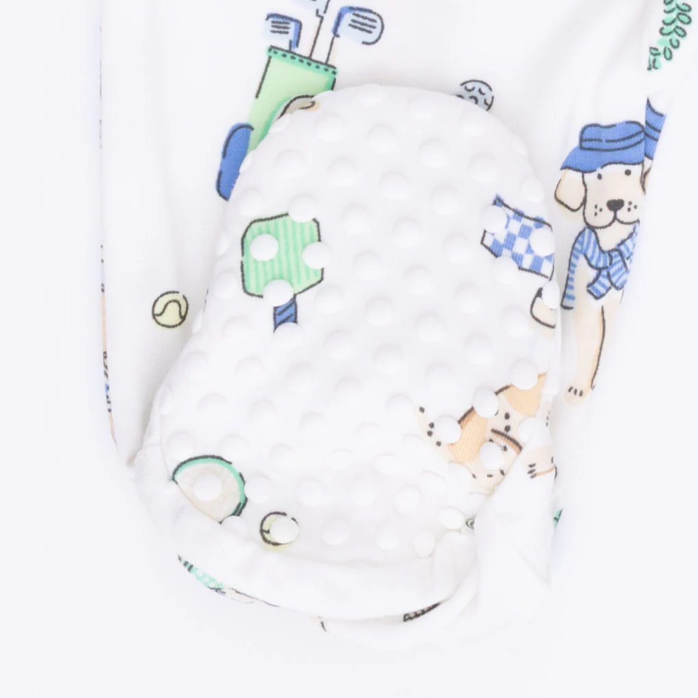 Country Club Dogs Neutral - 2 Way Zipper Footie - Image 5