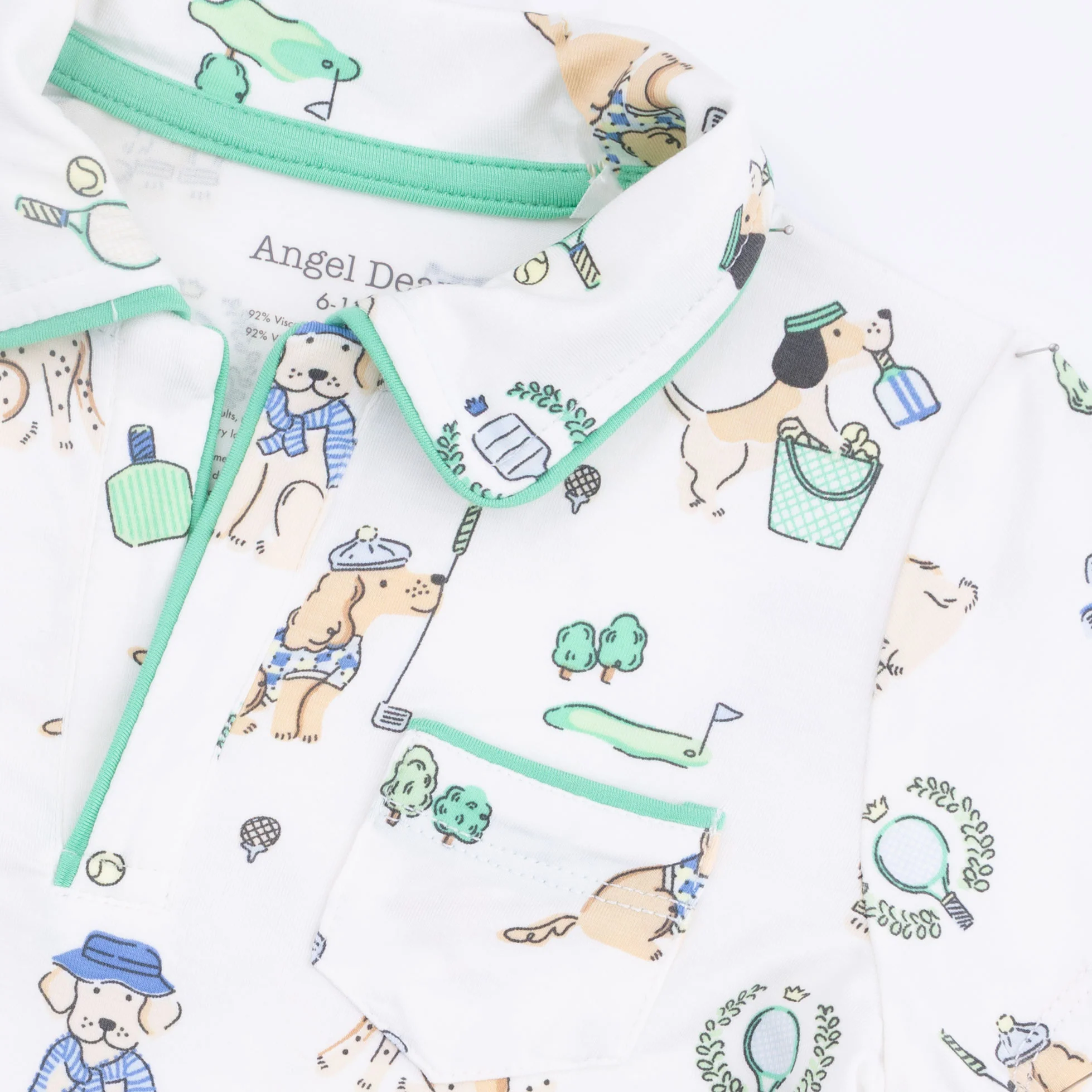 Country Club Dogs Neutral - Polo with Casual Short & Bucket Hat - Image 7