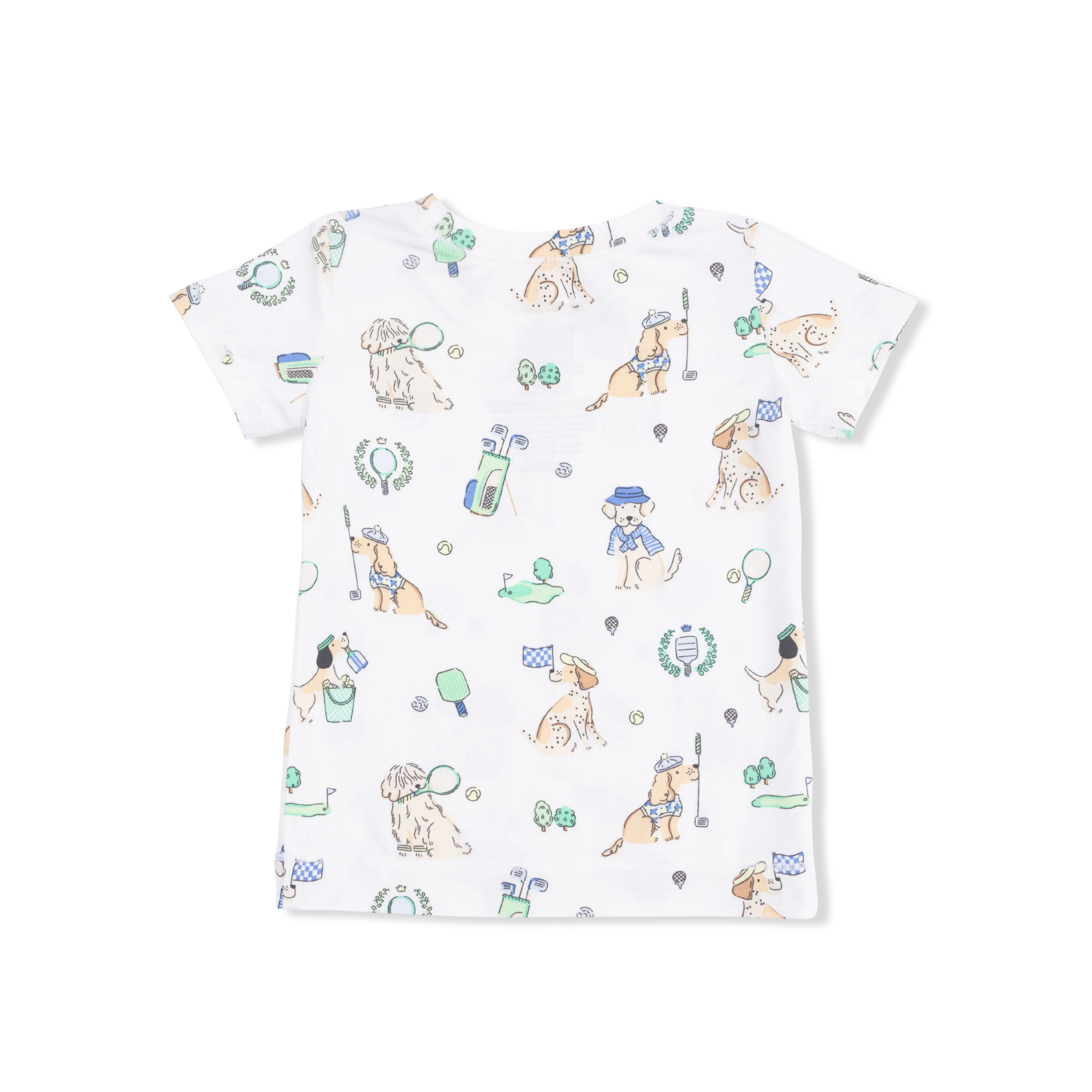 Country Club Dogs Neutral - Short Sleeve Loungewear Set - Image 3