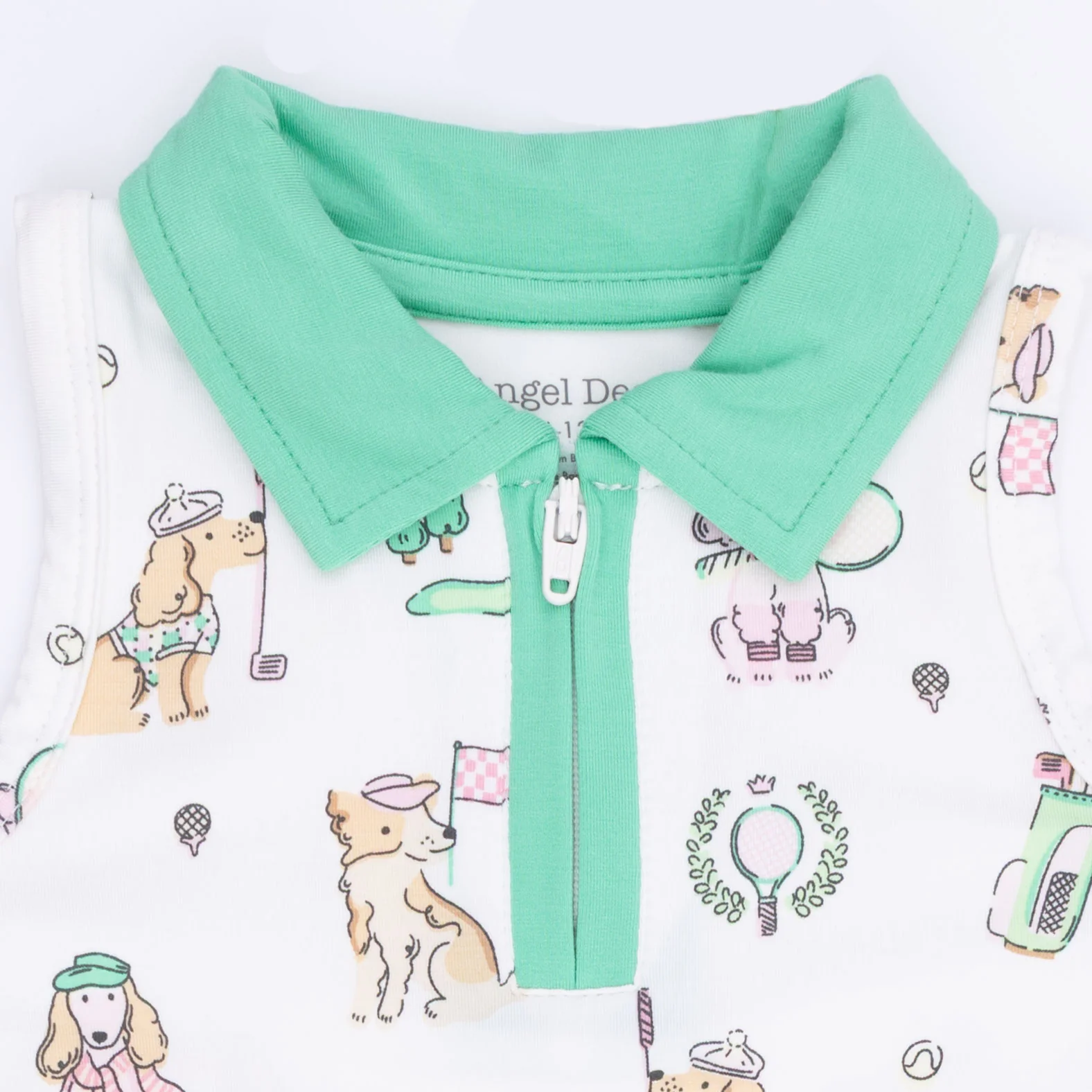 Country Club Dogs Pink - Polo Tennis Dress with Cartwheel Short - Image 5