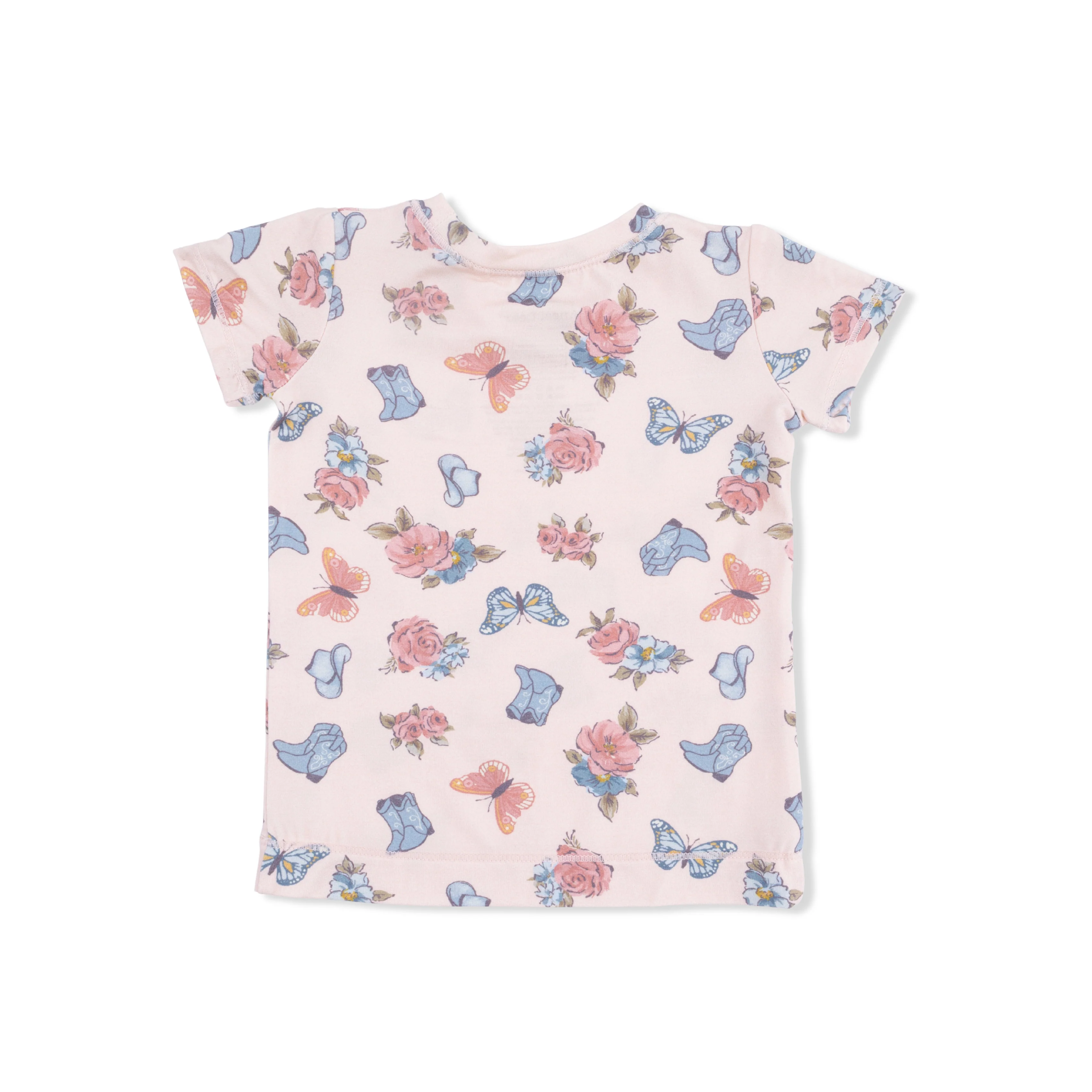 Country Girl Boots - Short Sleeve Loungewear Set - Image 3
