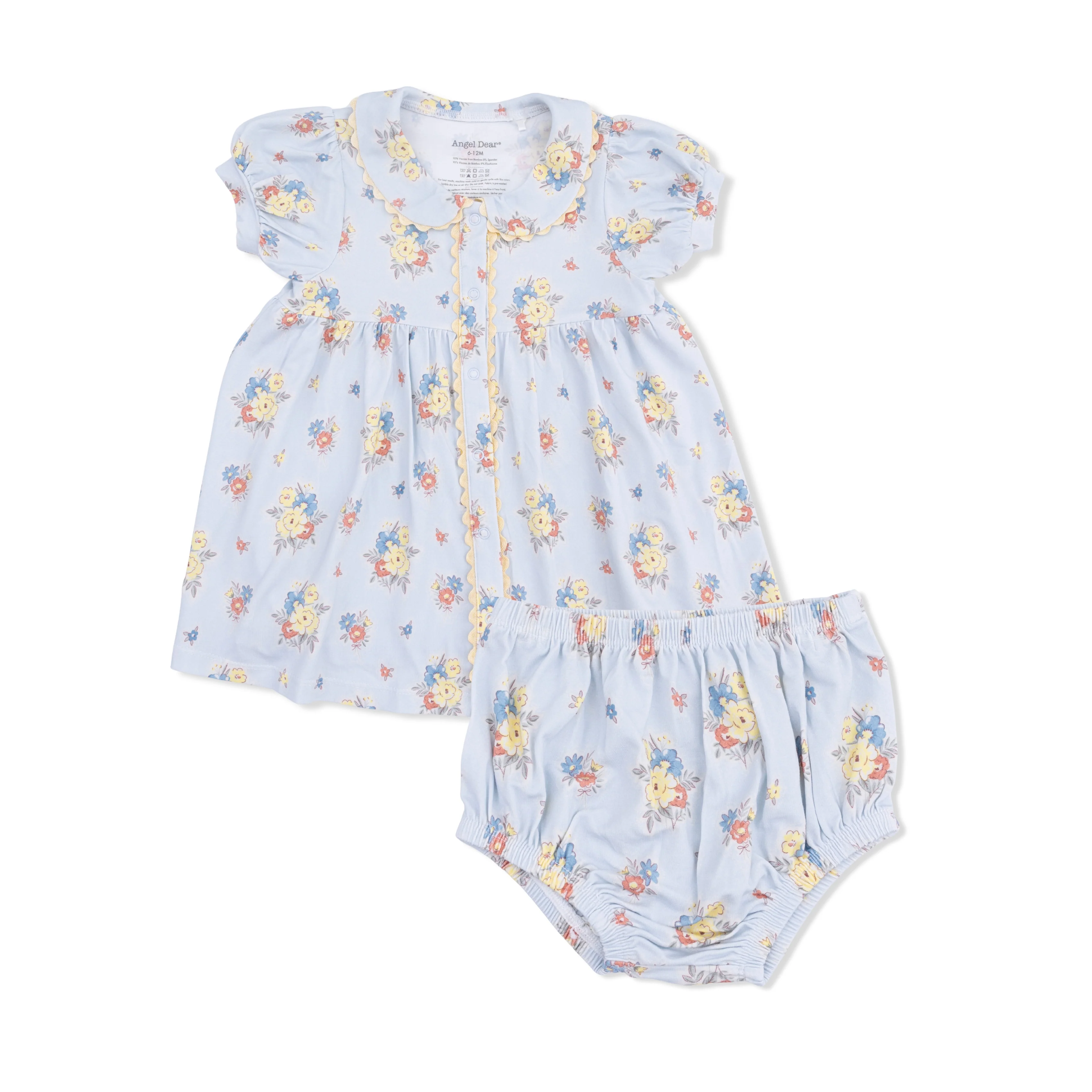 Country Stitch Floral - Betty Dress Puff Sleeve with Bloomer - Image 2