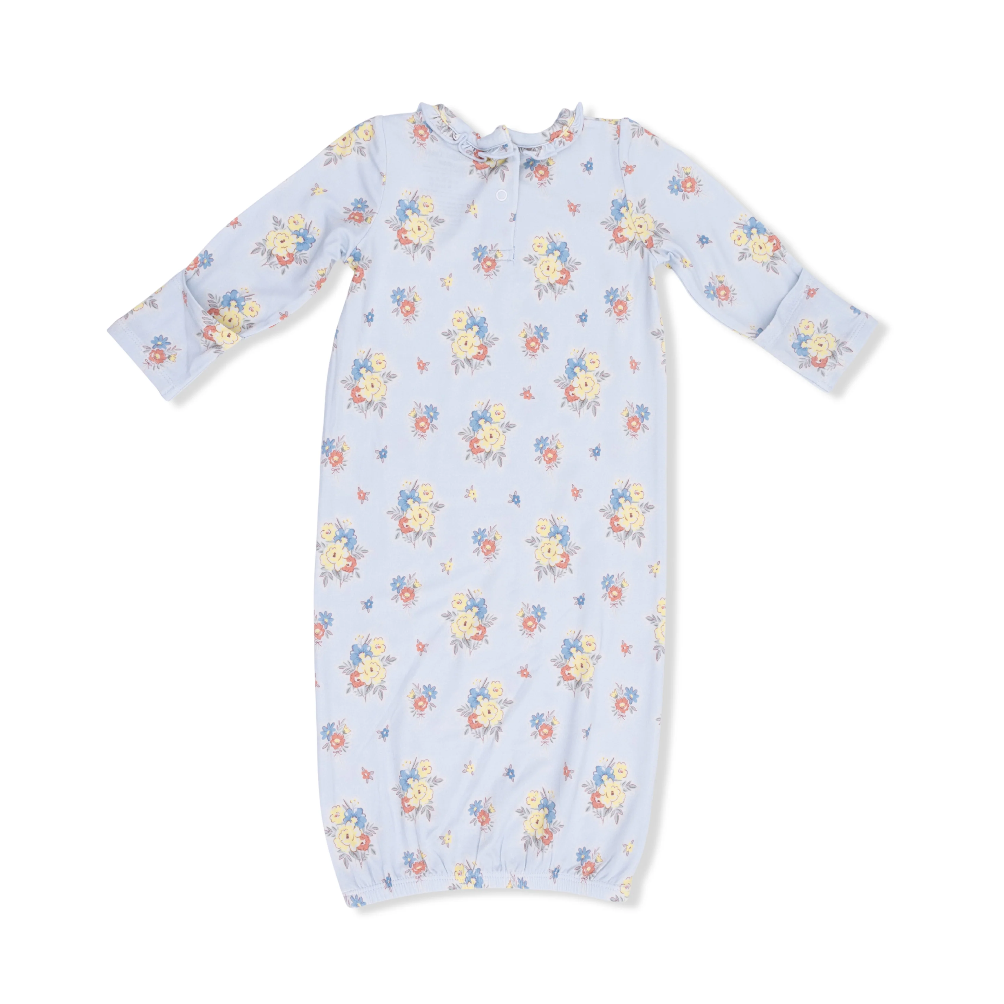 Country Stitch Floral - Kimono Gown & Knot Headband - Image 3