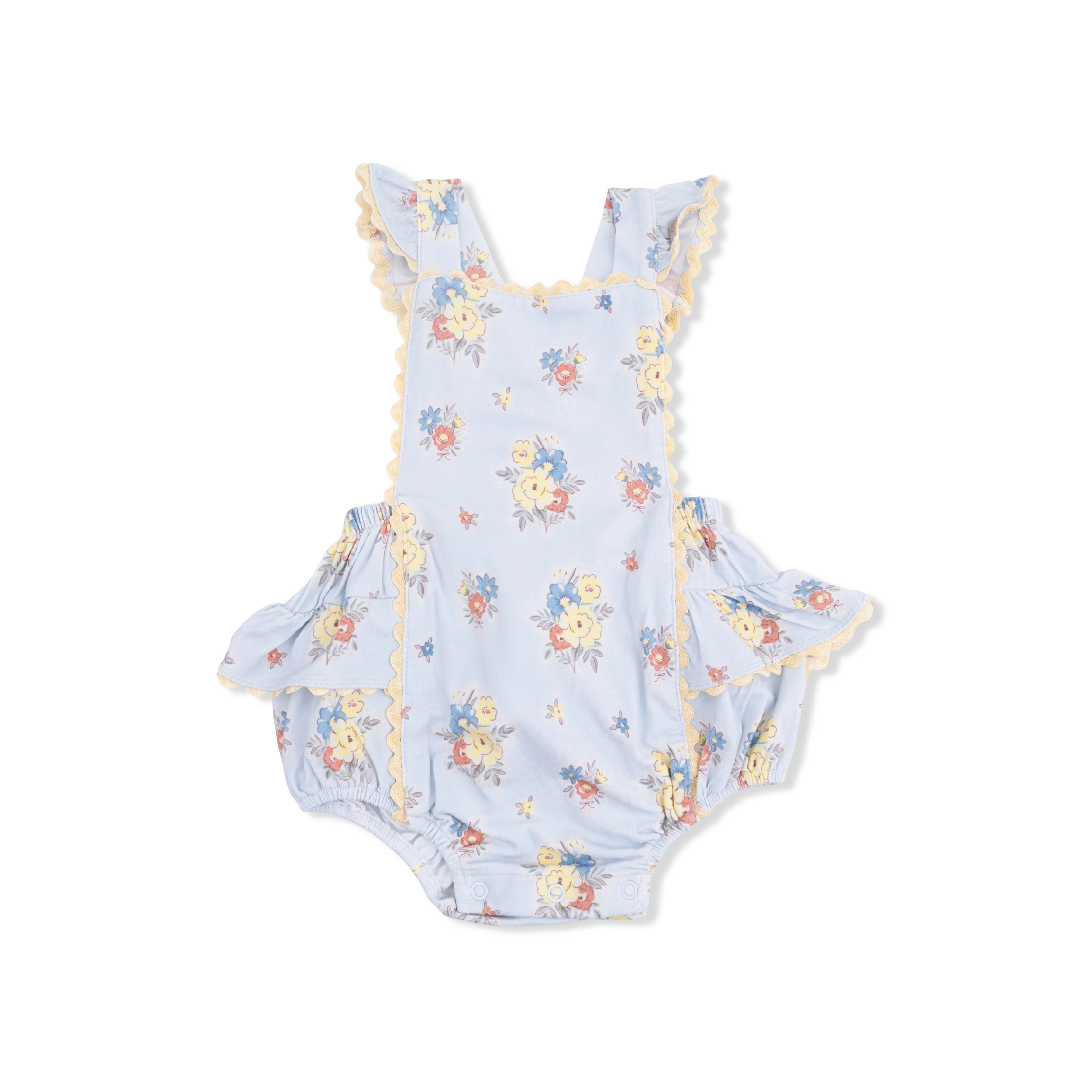 Country Stitch Floral - Ric Rac Ruffle Sunsuit - Image 2