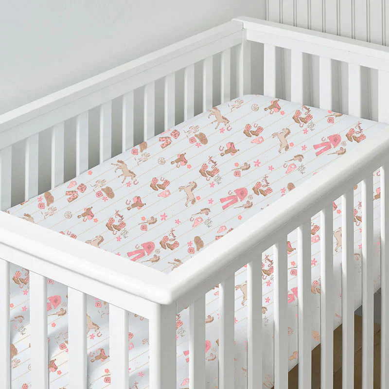 Cowgirl Nursery - Crib Sheet - Image 3