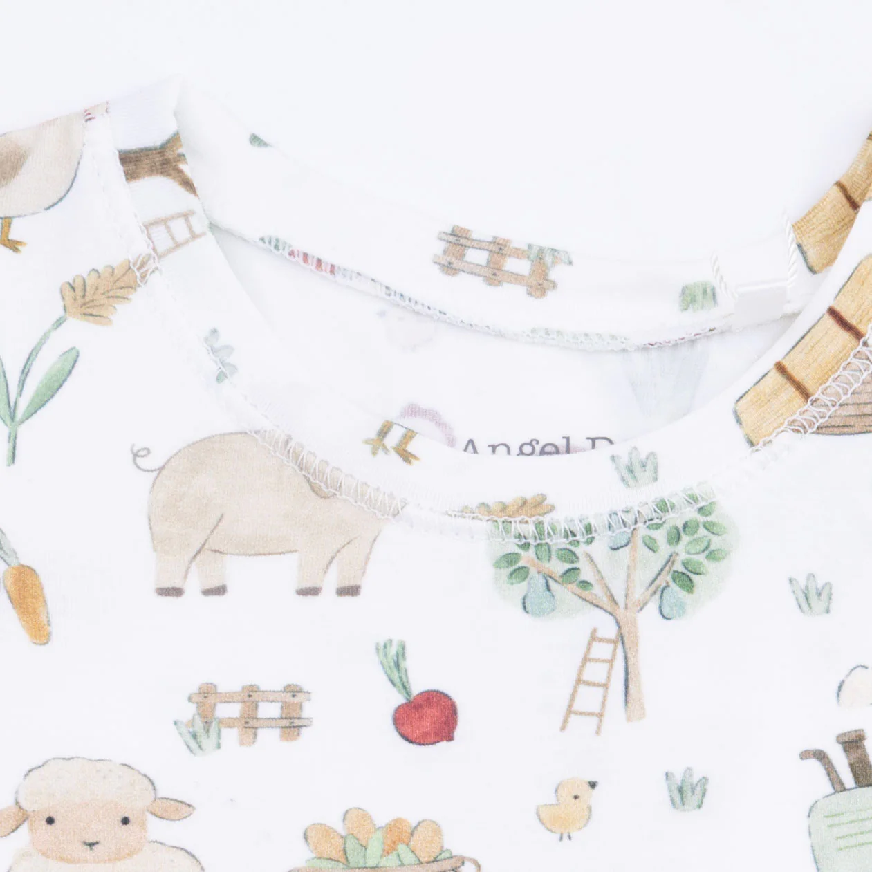 Cute Farm Animals Uni - Short Sleeve Loungewear Set - Image 6