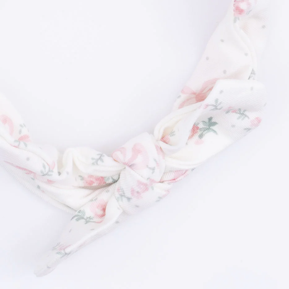 Dainty Buds and Bows - Kimono Gown & Knot Headband - Image 5