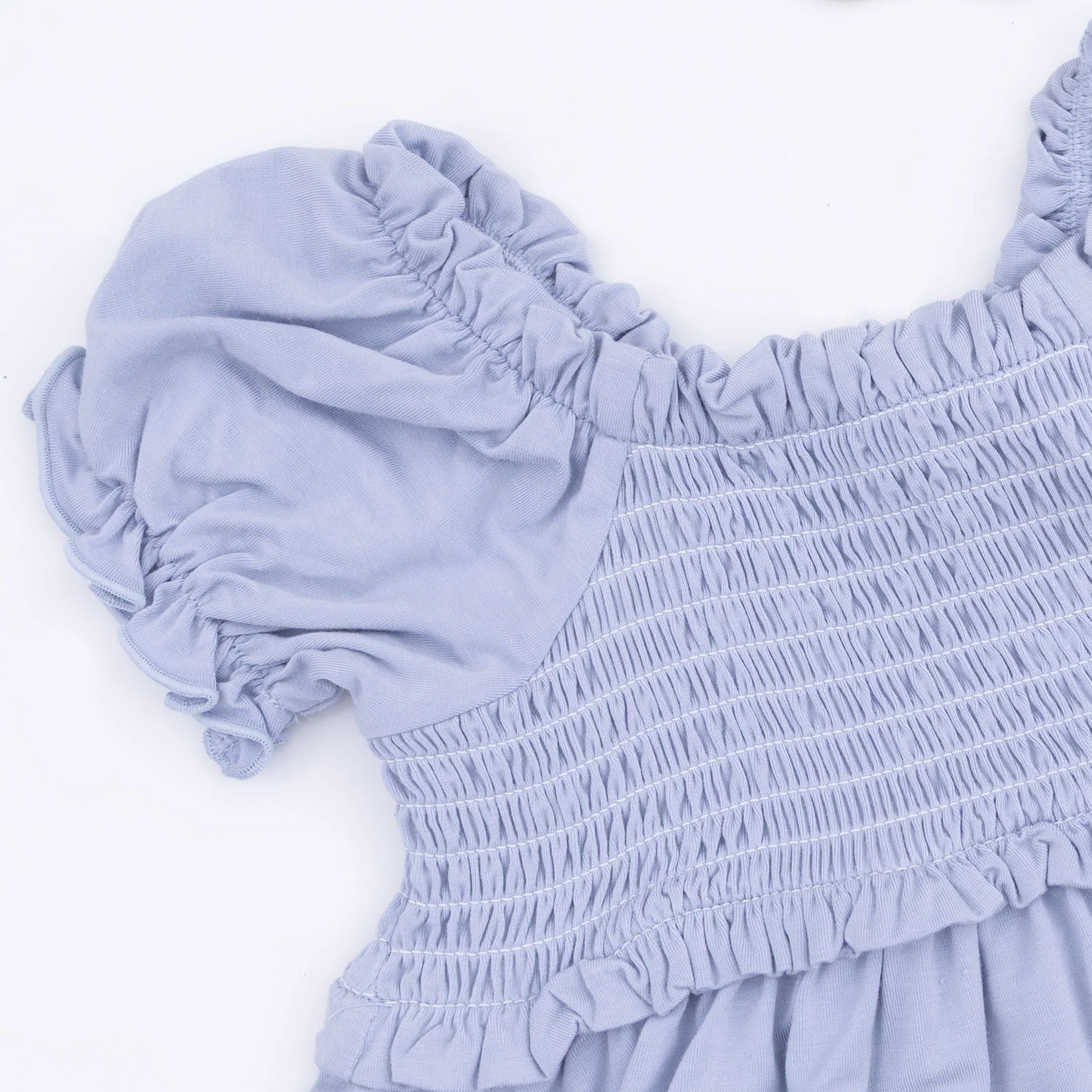 Dusty Plaid - Smocked Blouse and Pant Set - Image 8