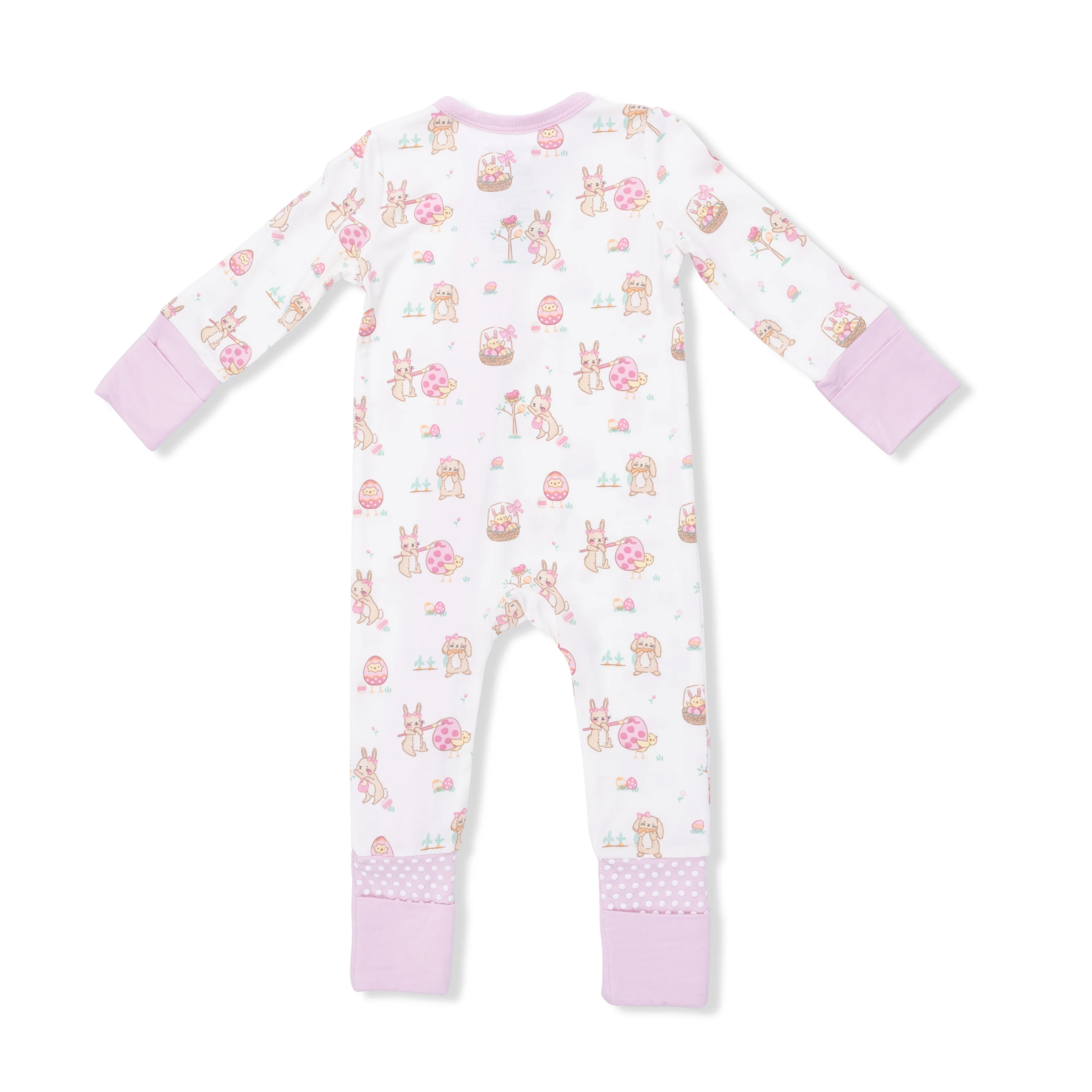 Easter Egg Hunt Pink - Convertible Romper - Image 3