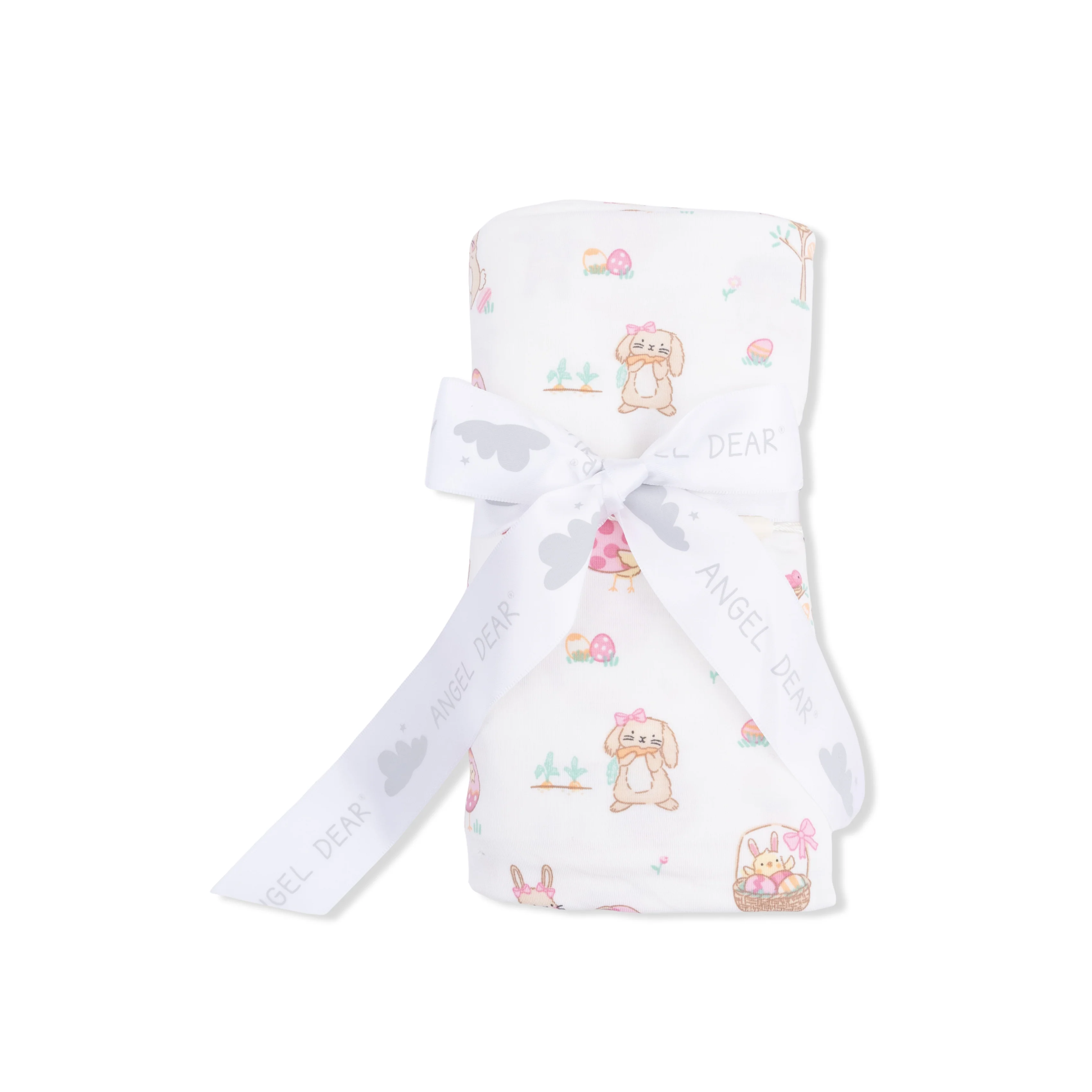 Easter Egg Hunt Pink - Swaddle Blanket - Image 3