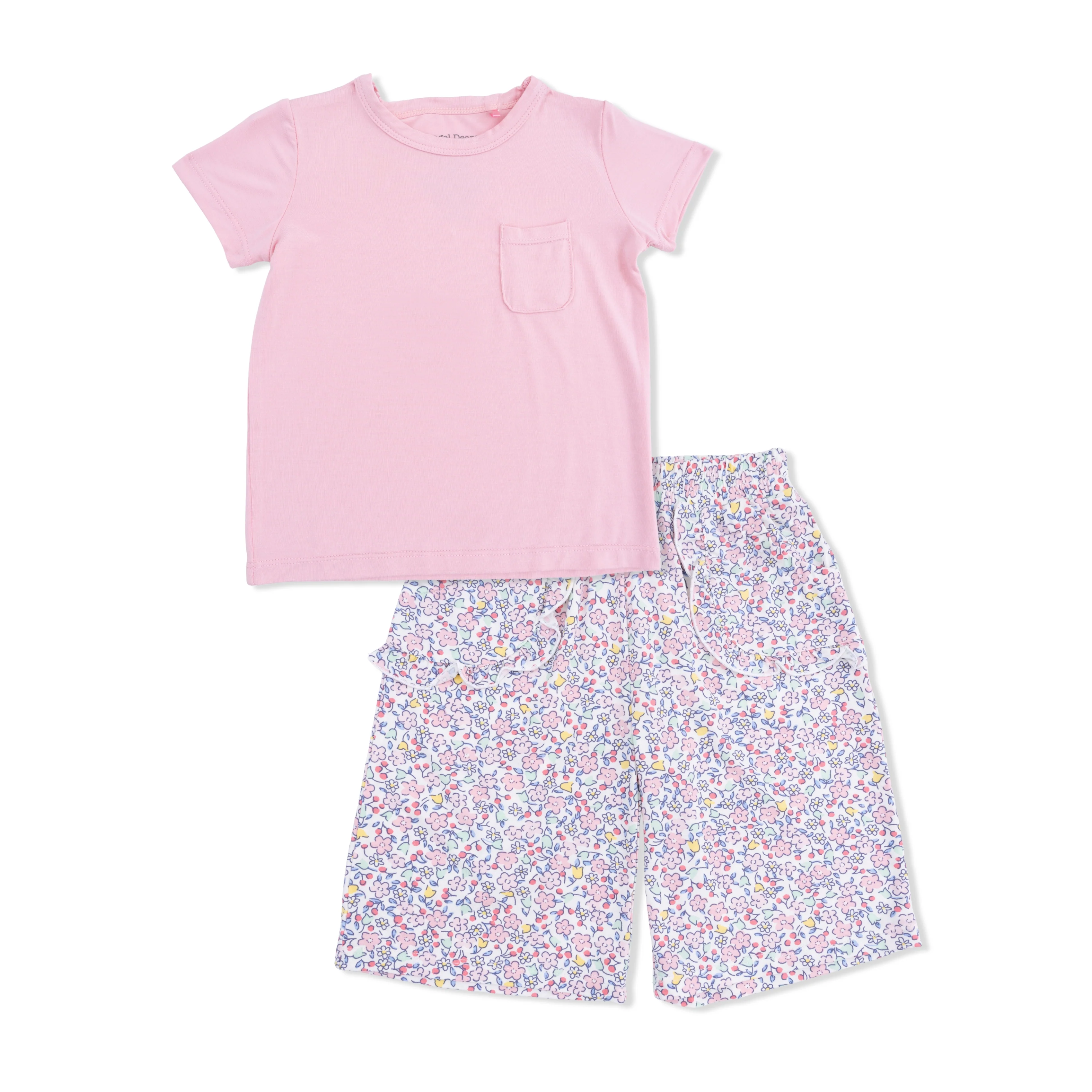Elizabeth's Garden - Short Sleeve Shirt with Wide Leg Pant - Image 2