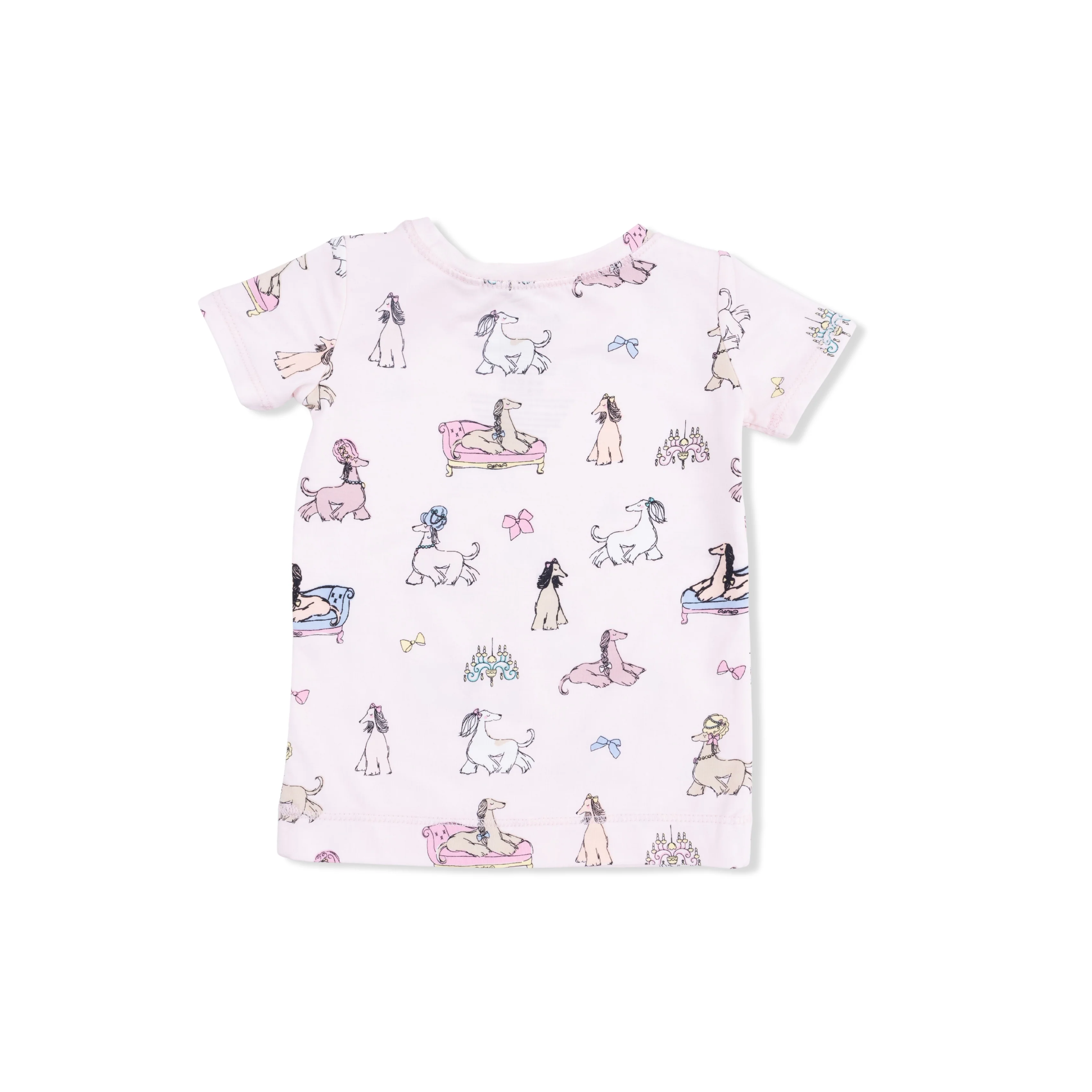 Fancy Hounds with Bows - Short Sleeve Loungewear Set - Image 3