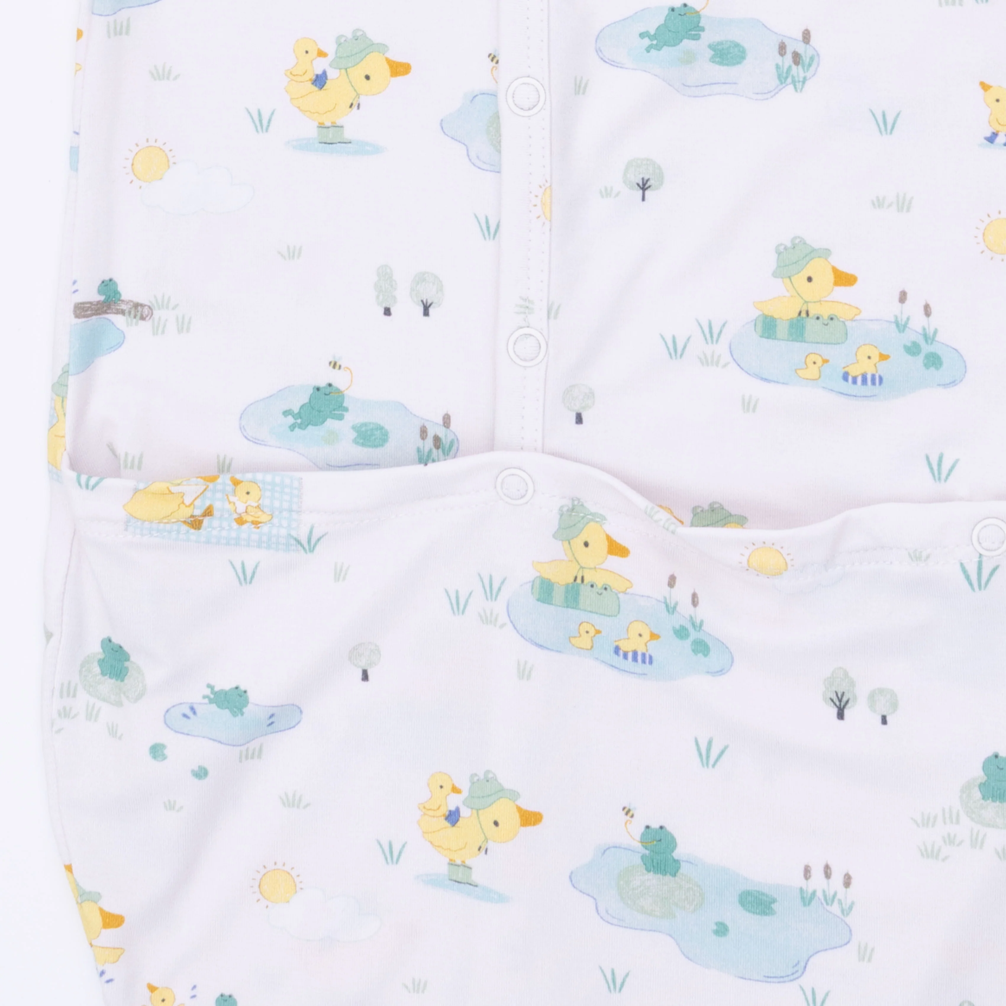 Frog and Duck Pond - Bundle Gown & Knotted Hat - Image 5