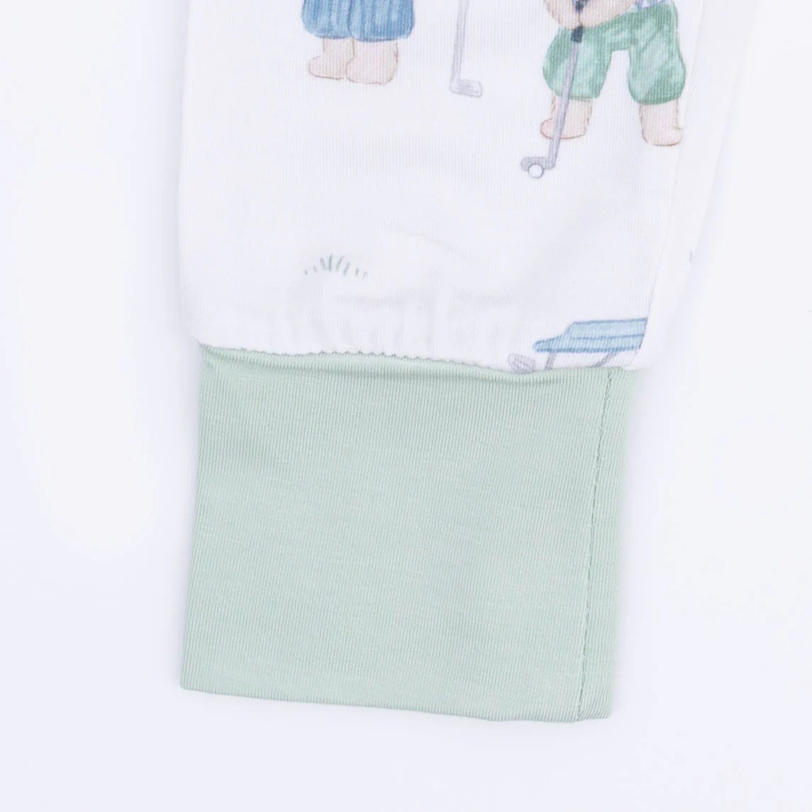 Golfing Teddy Bears - Short Sleeve Loungewear Set - Image 6
