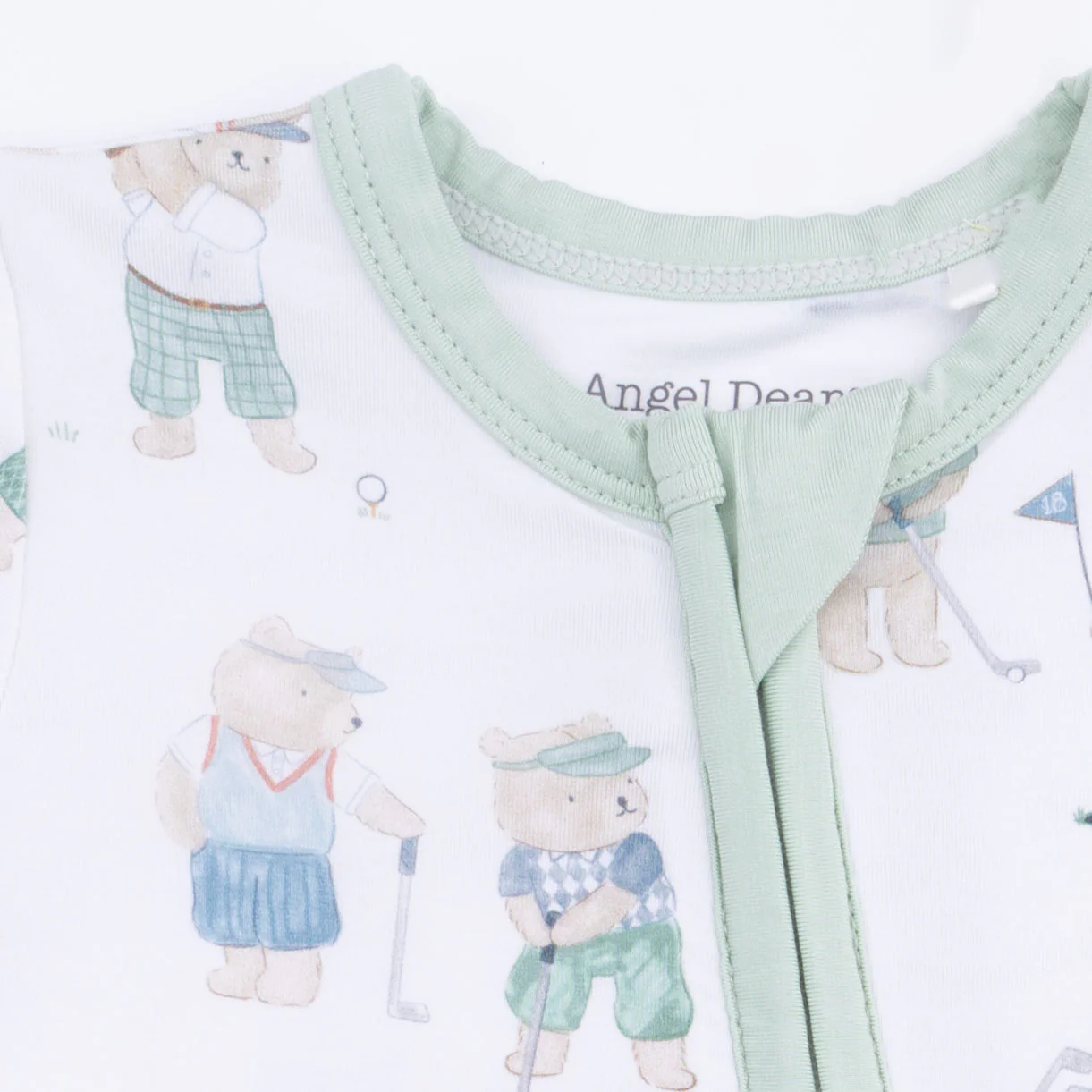 Golfing Teddy Bears - Shortie 2 Way Zipper Romper - Image 3