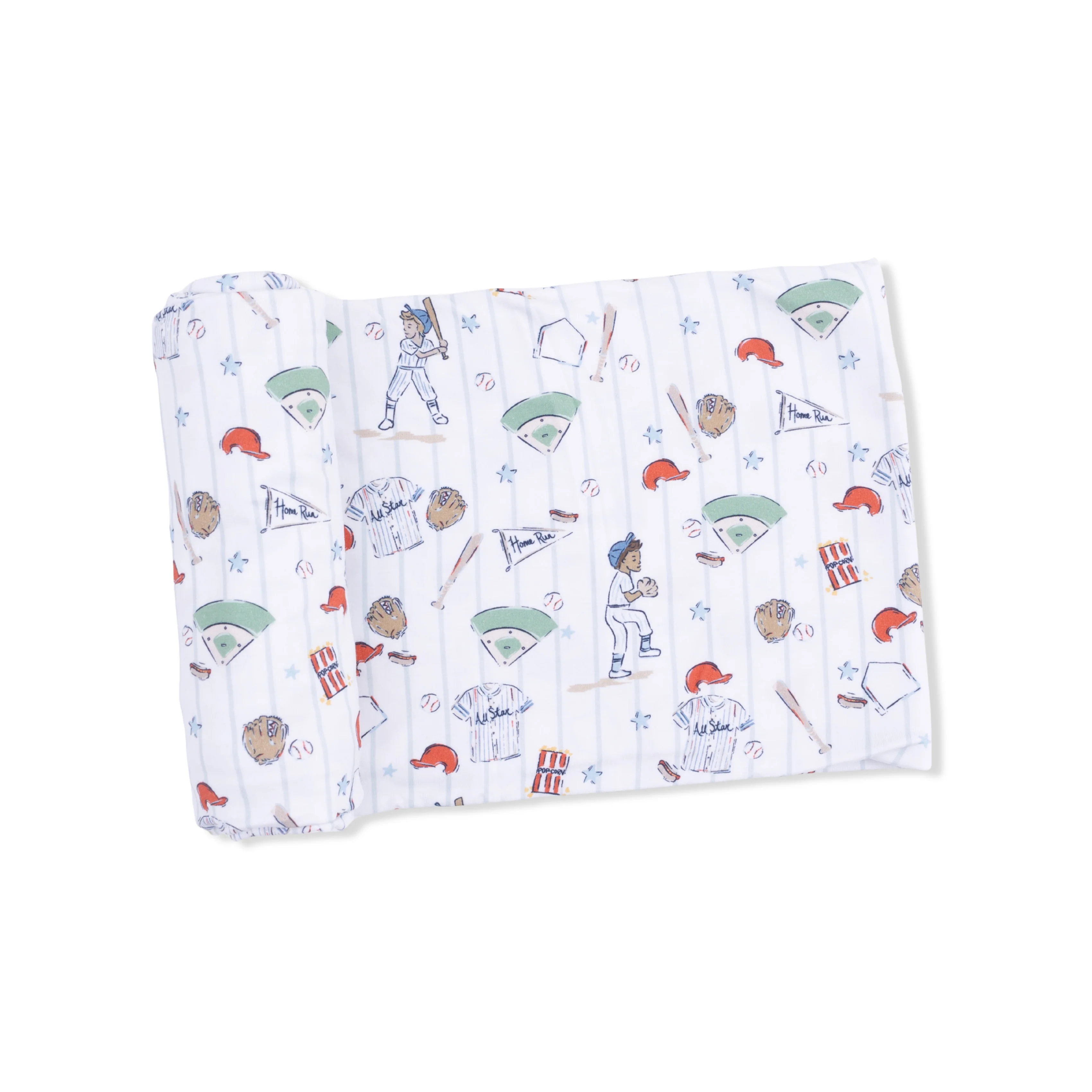 Home Run Baseball - 2 Way Zipper Footie & Swaddle - Image 3