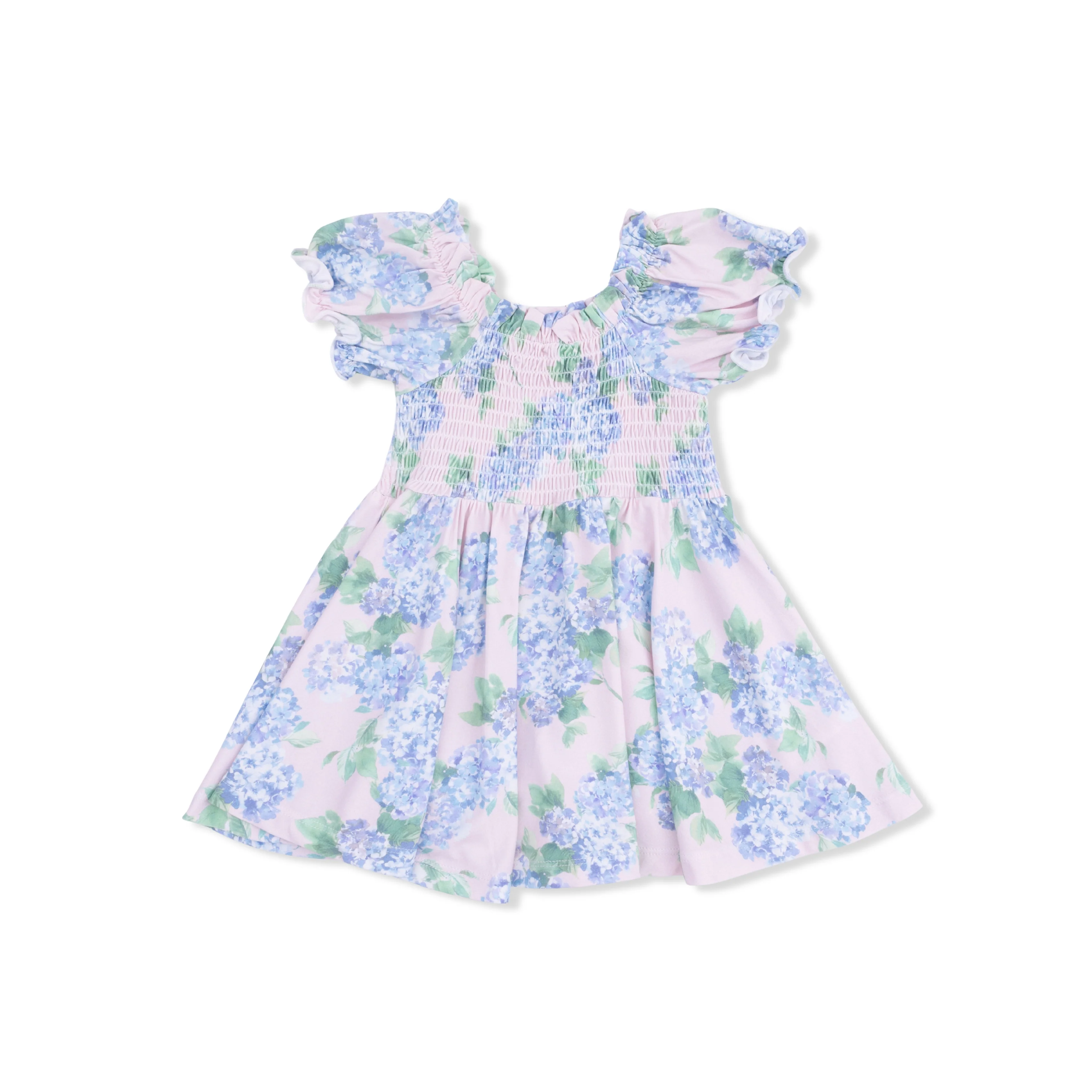 Hydrangeas - Smocked Twirly Dress and Bloomer - Image 3