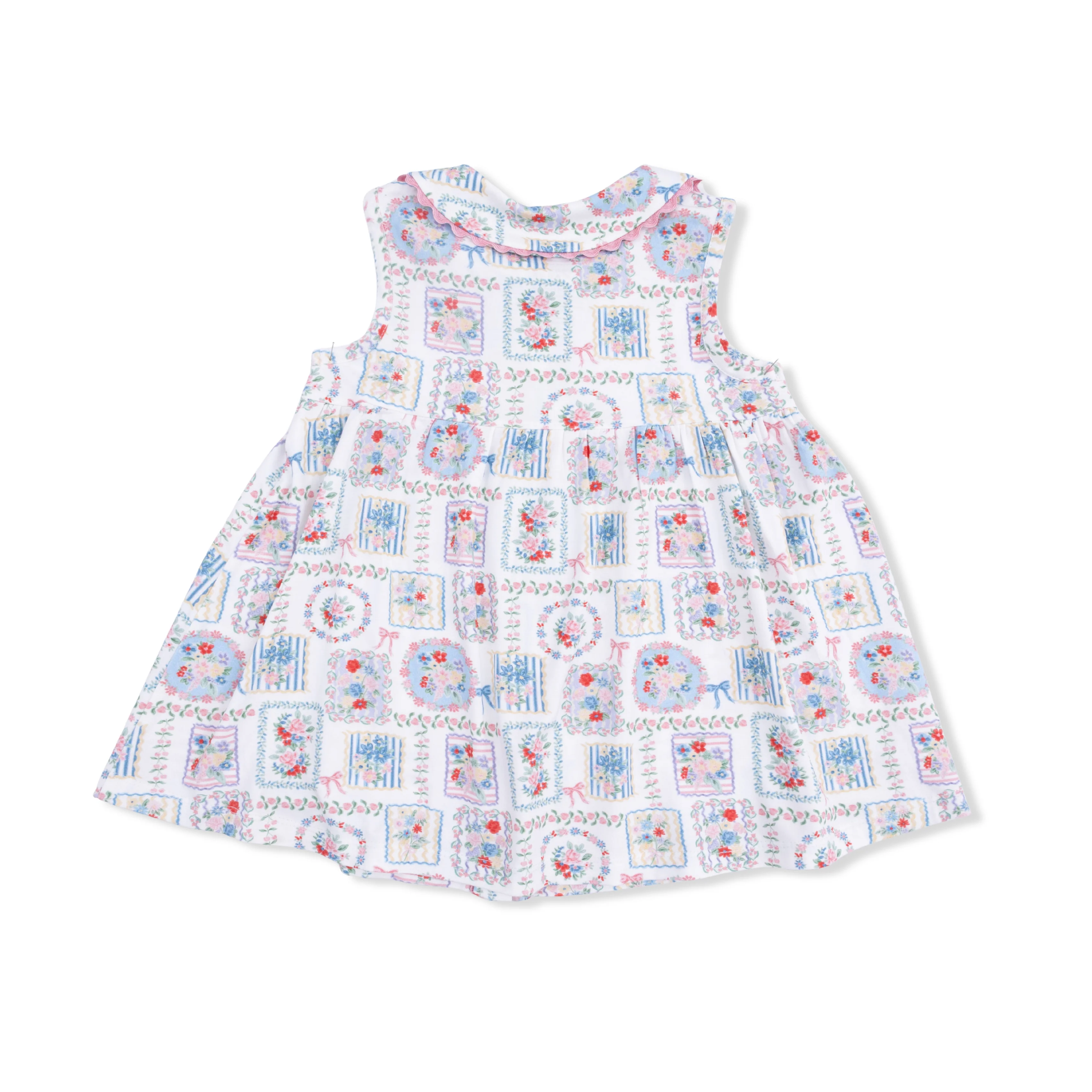 Julep's Floral Patchwork - Jill Dress Sleeveless with Bloomer - Image 4