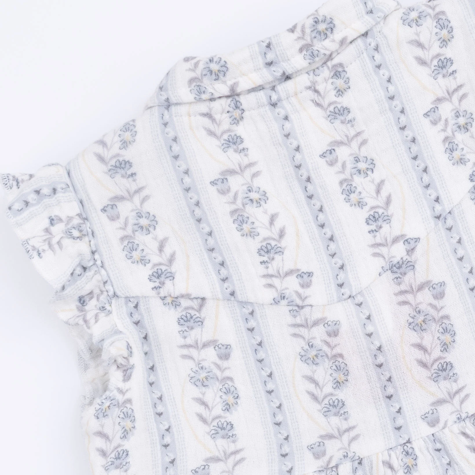 Kimberly Floral Stripe - Western Pearl Snap Dress & Bloomer - Image 7