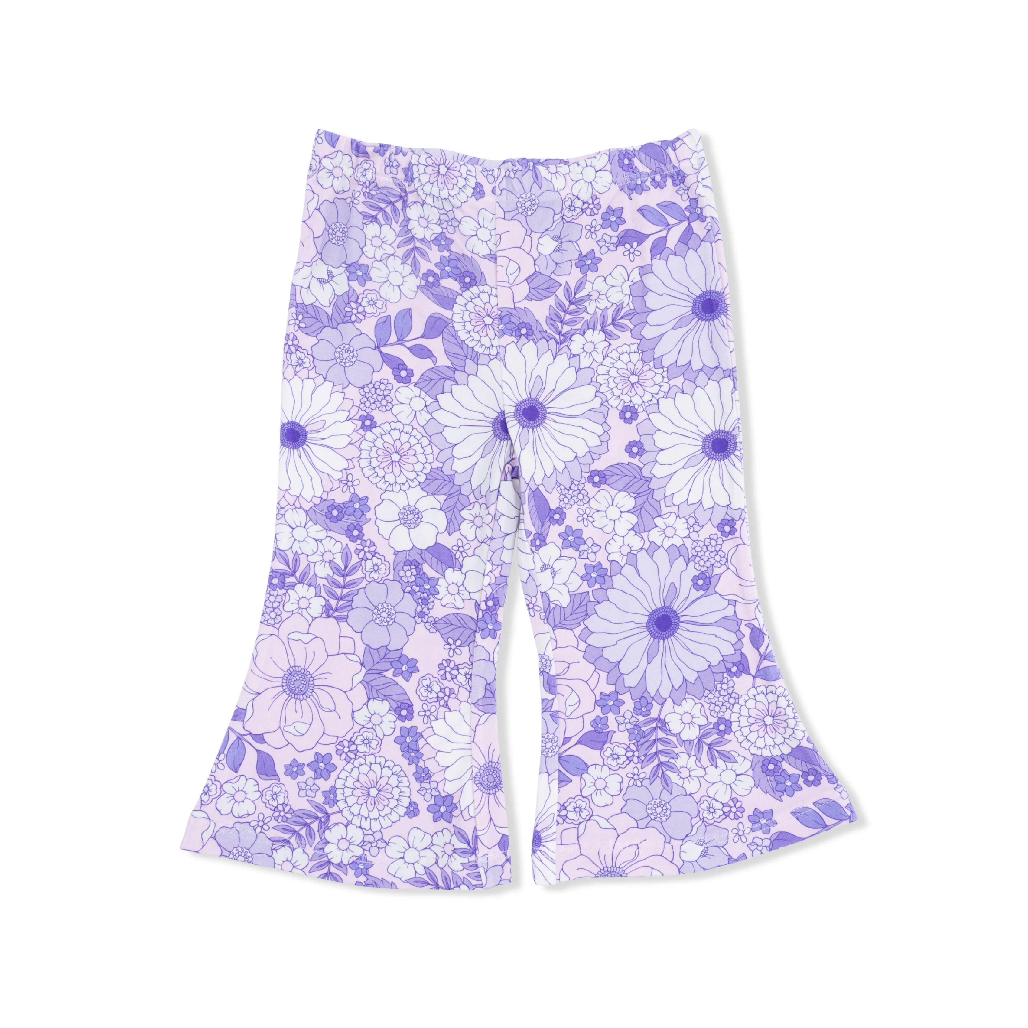 Lacy Lavender Floral - Peplum Tank Top with Baby Bells - Image 4
