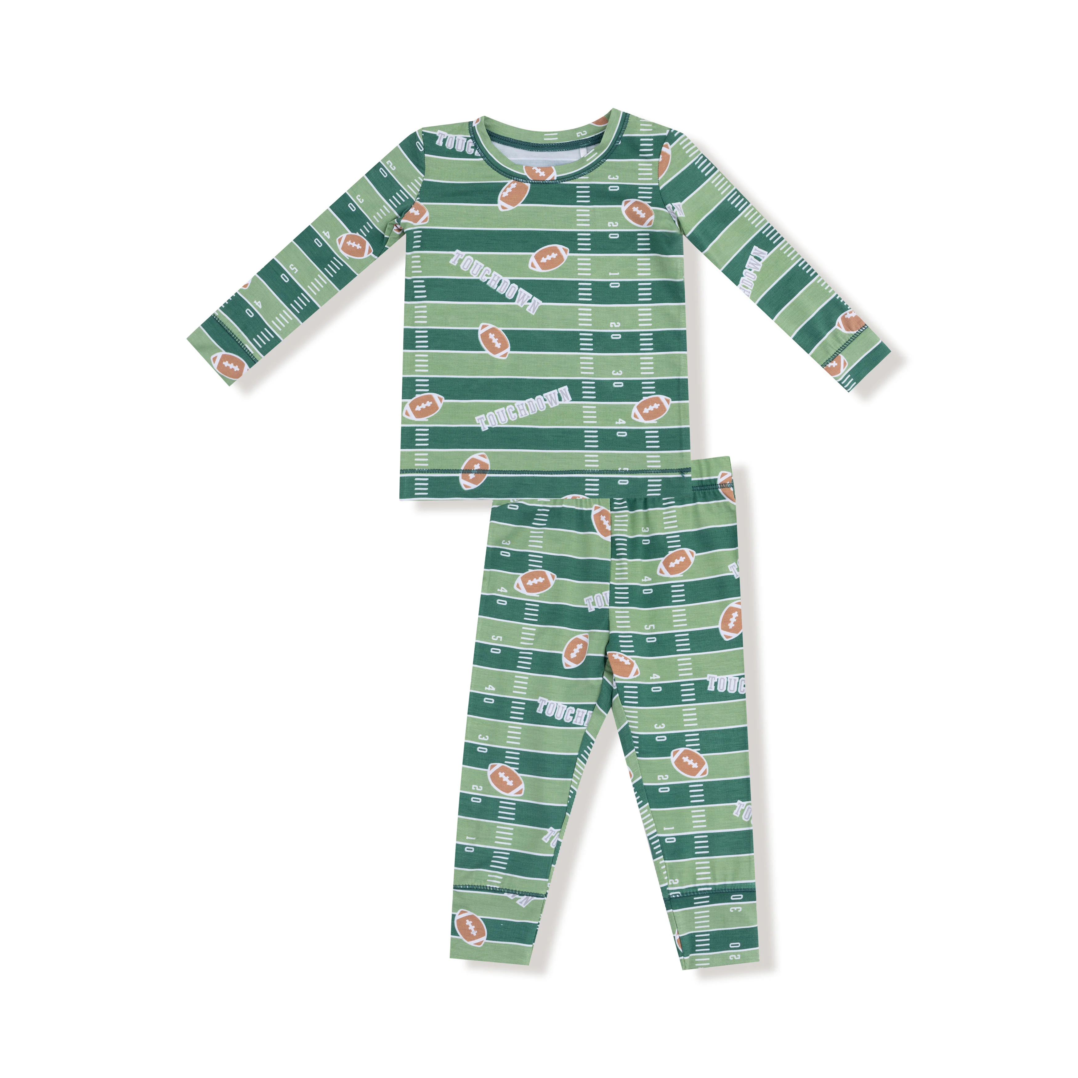 Football Field - Glow in the Dark - Long Sleeve Loungewear Set - Image 3