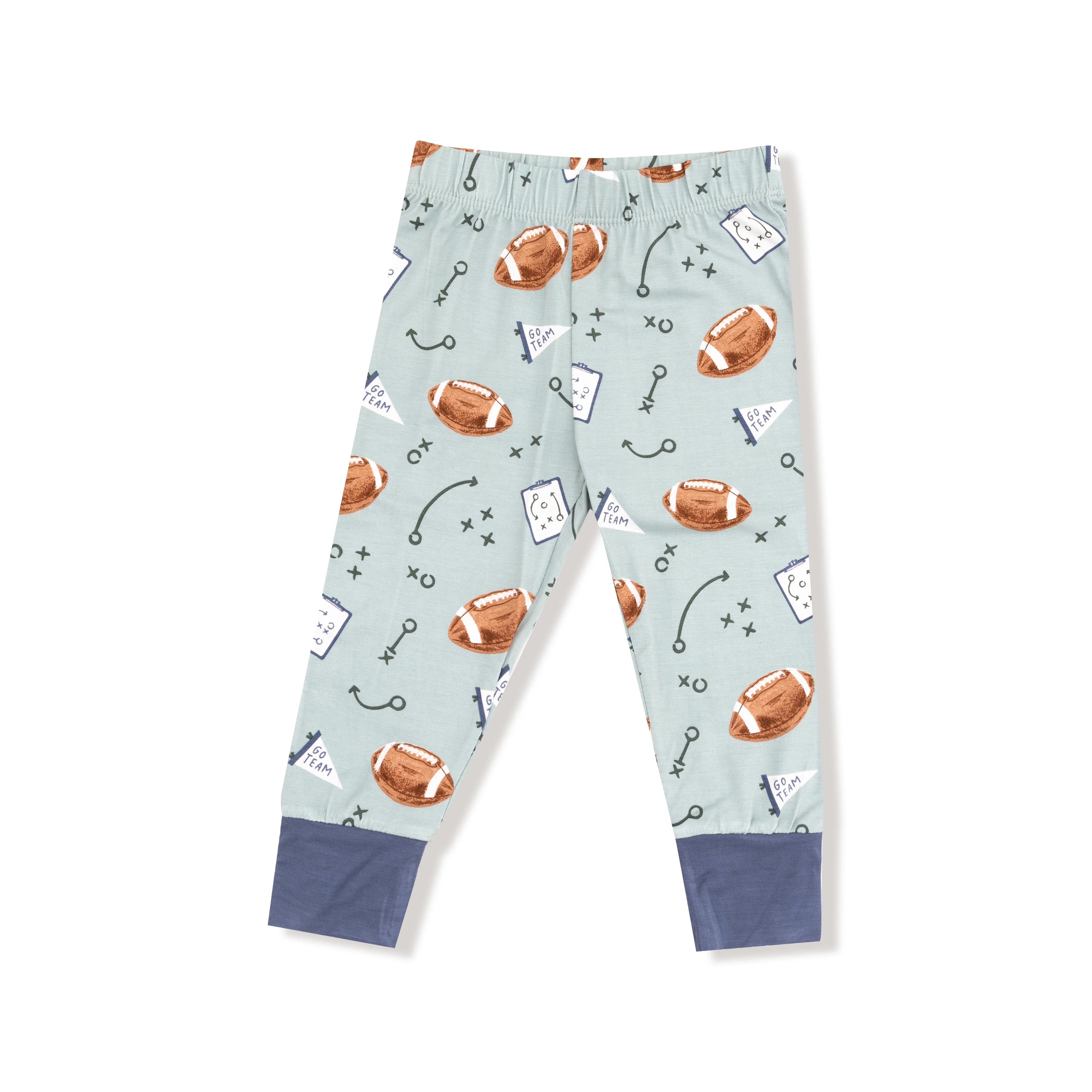 Touchdown Time - Grey Mist - Long Sleeve Loungewear Set - Image 4