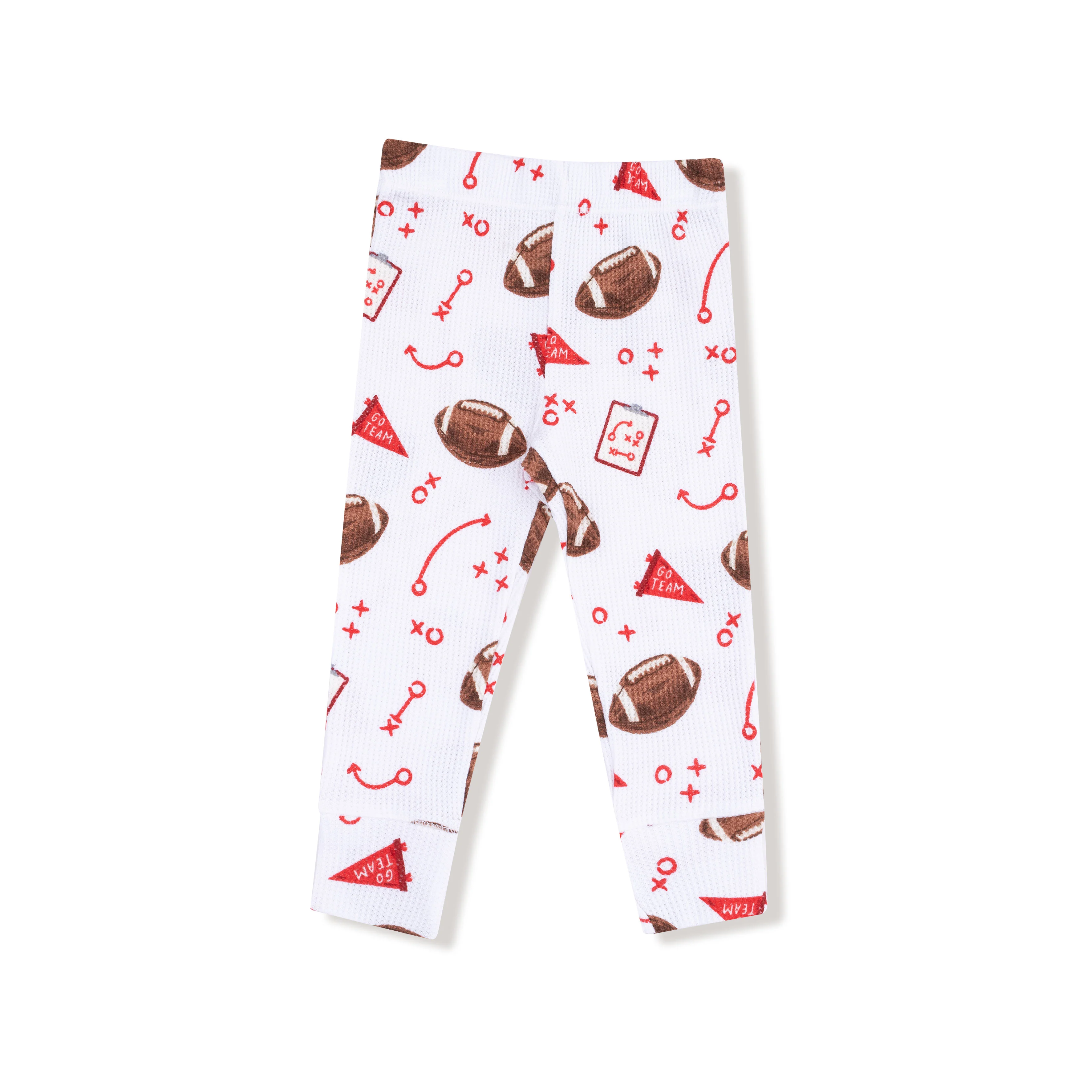 Touchdown Time - Red - Long Sleeve Loungewear Set - Image 5