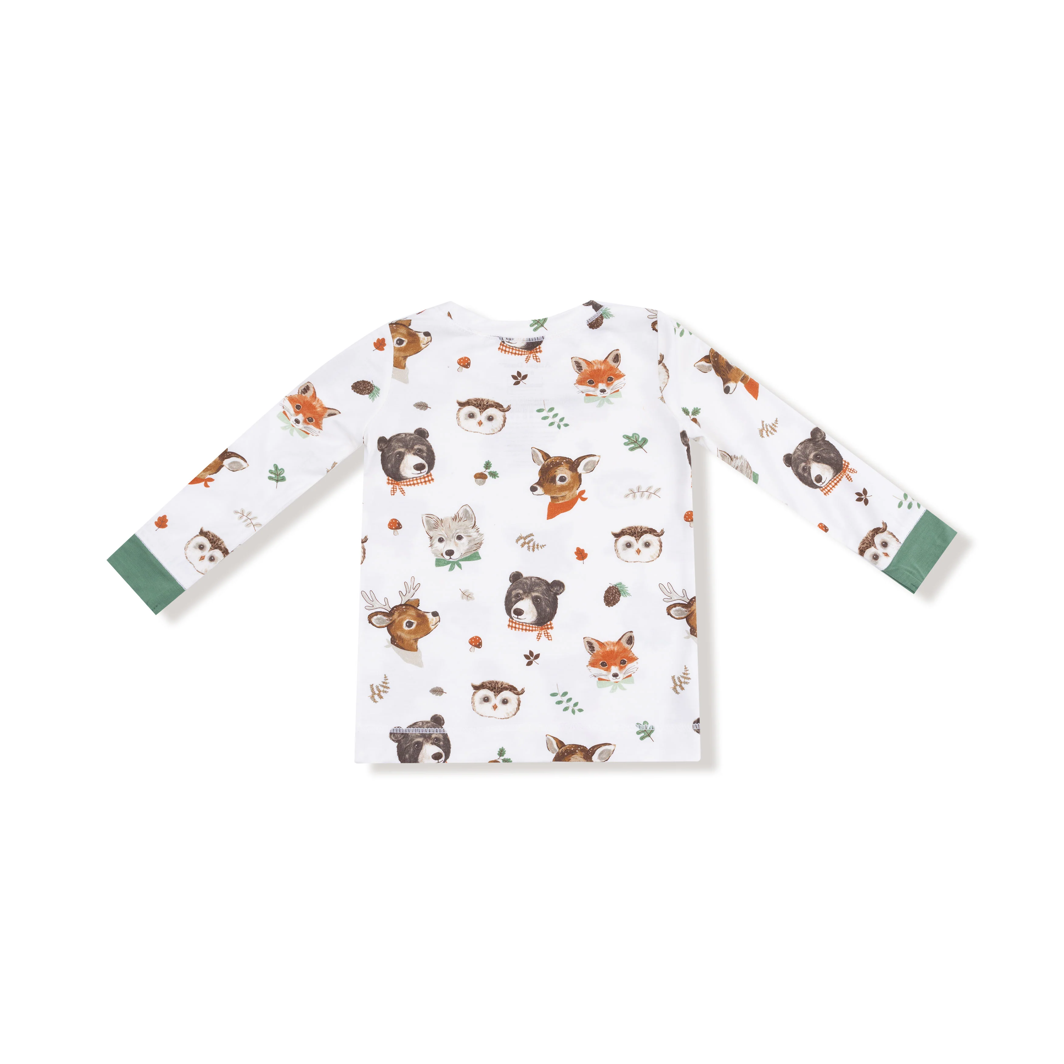 Woodland Animal Faces - Long Sleeve Loungewear Set - Image 3