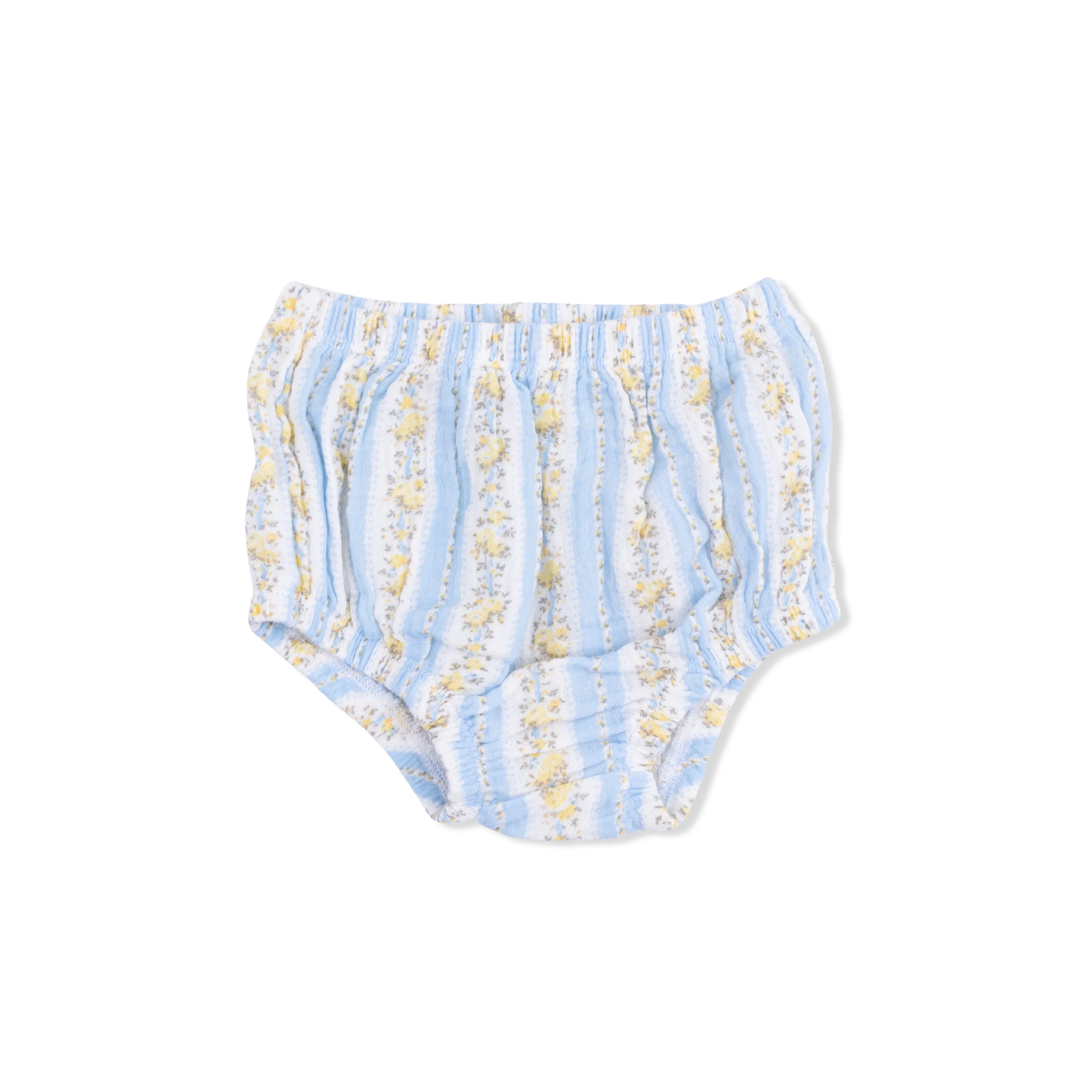 Odalys Floral Stripe - Puff Sleeve Baby Doll Dress and Bloomer - Image 6