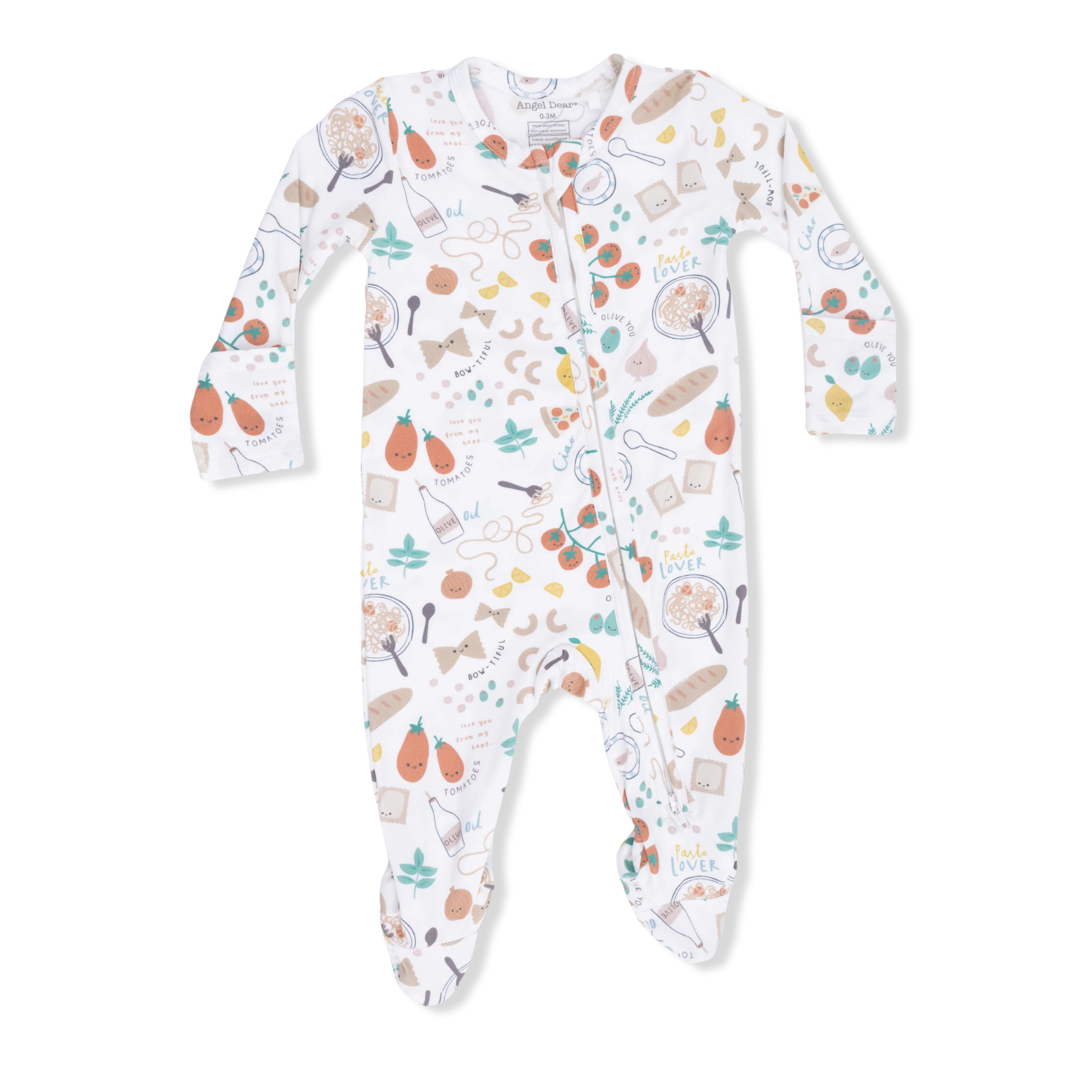 Pasta Lovers - 2 Way Zipper Footie - Image 4