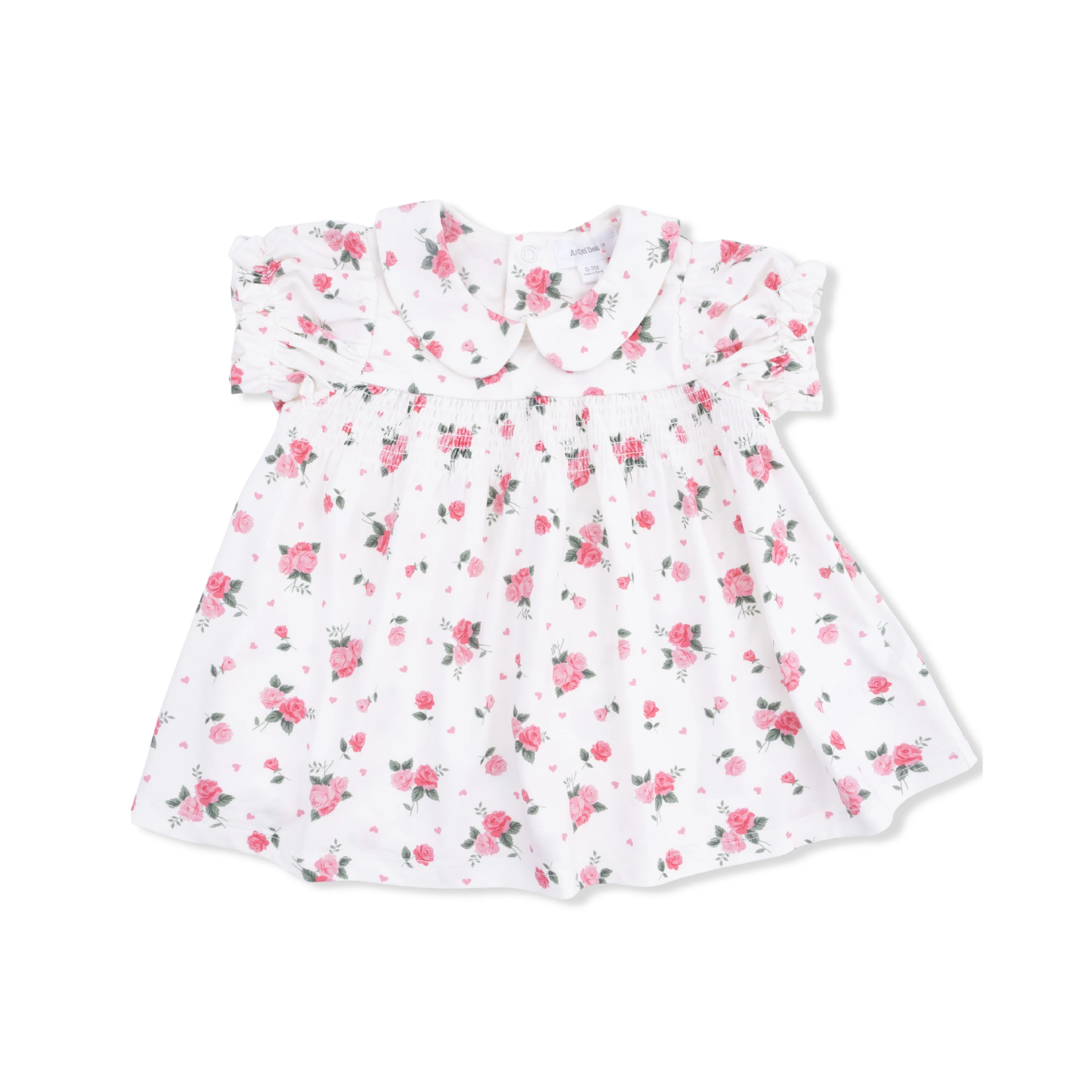 Pink Rosettes - Smocked Dress Set - Image 2