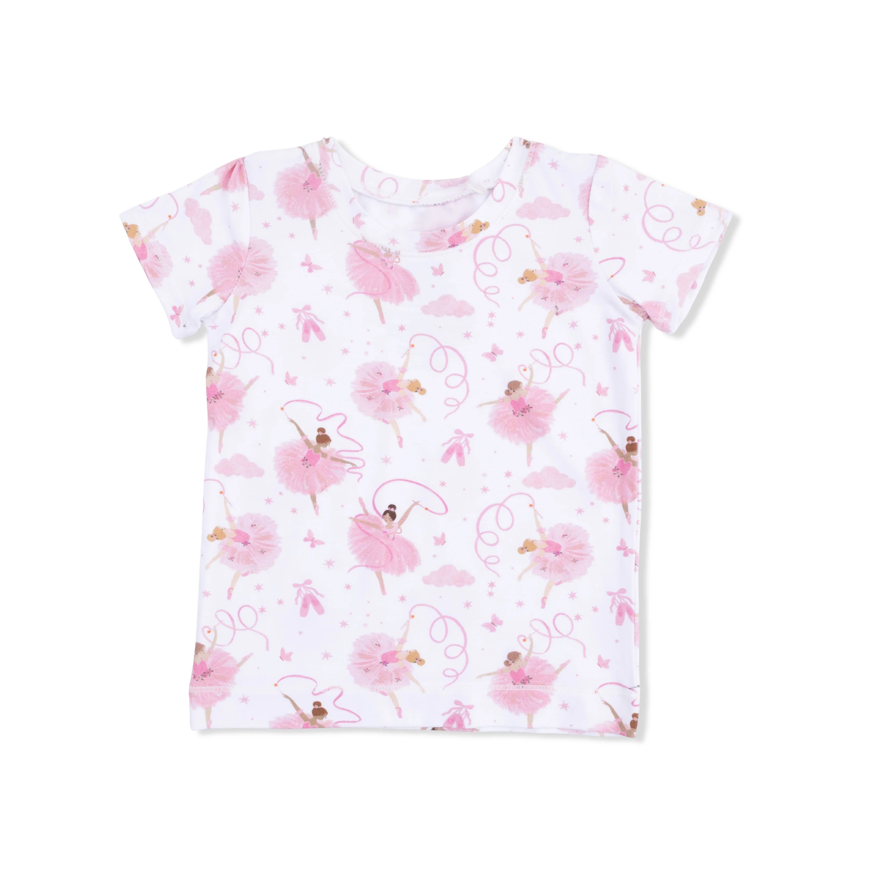 Ribbon Ballerinas - Short Sleeve Loungewear Set - Image 4