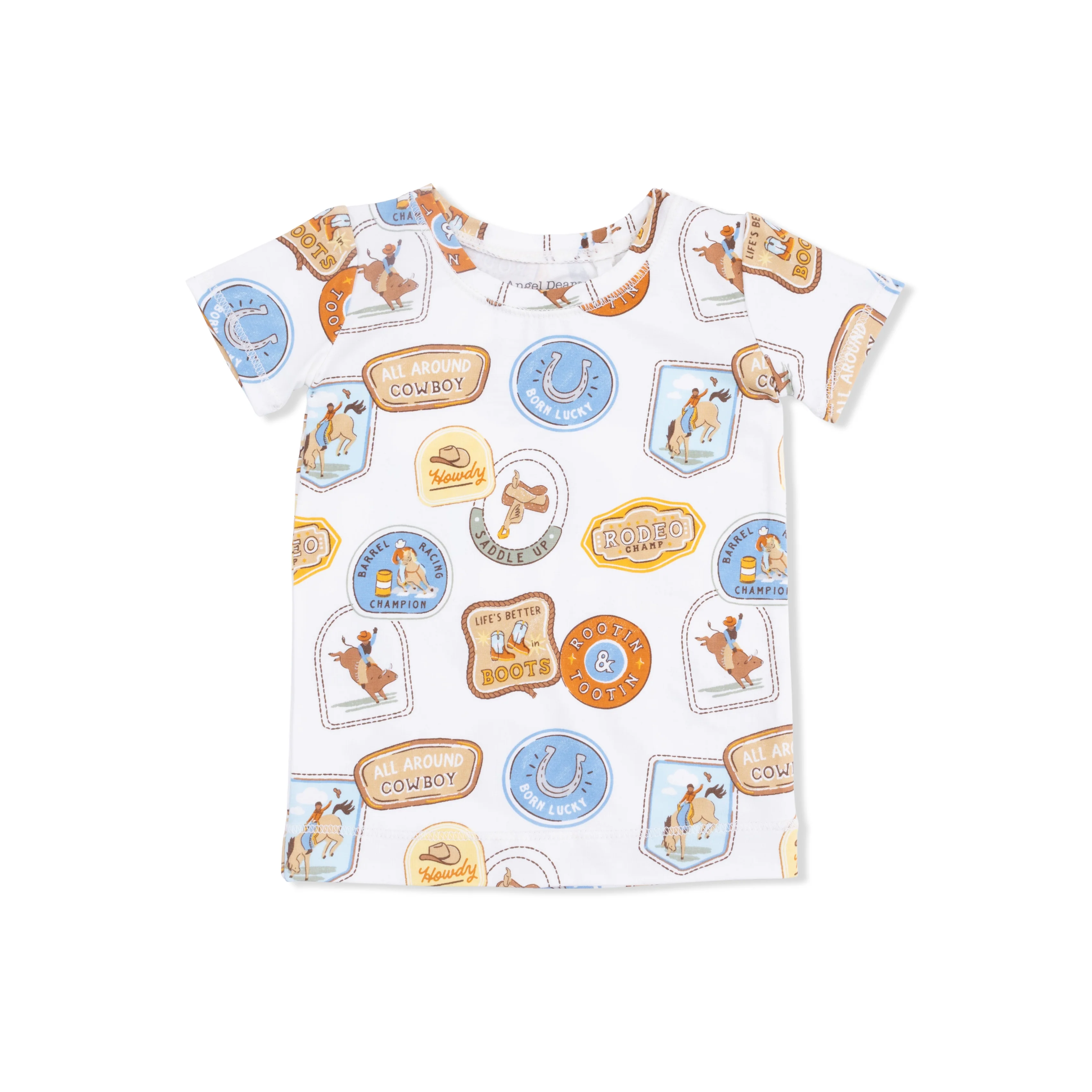 Rodeo Patches Uni - Short Sleeve Loungewear Set - Image 2