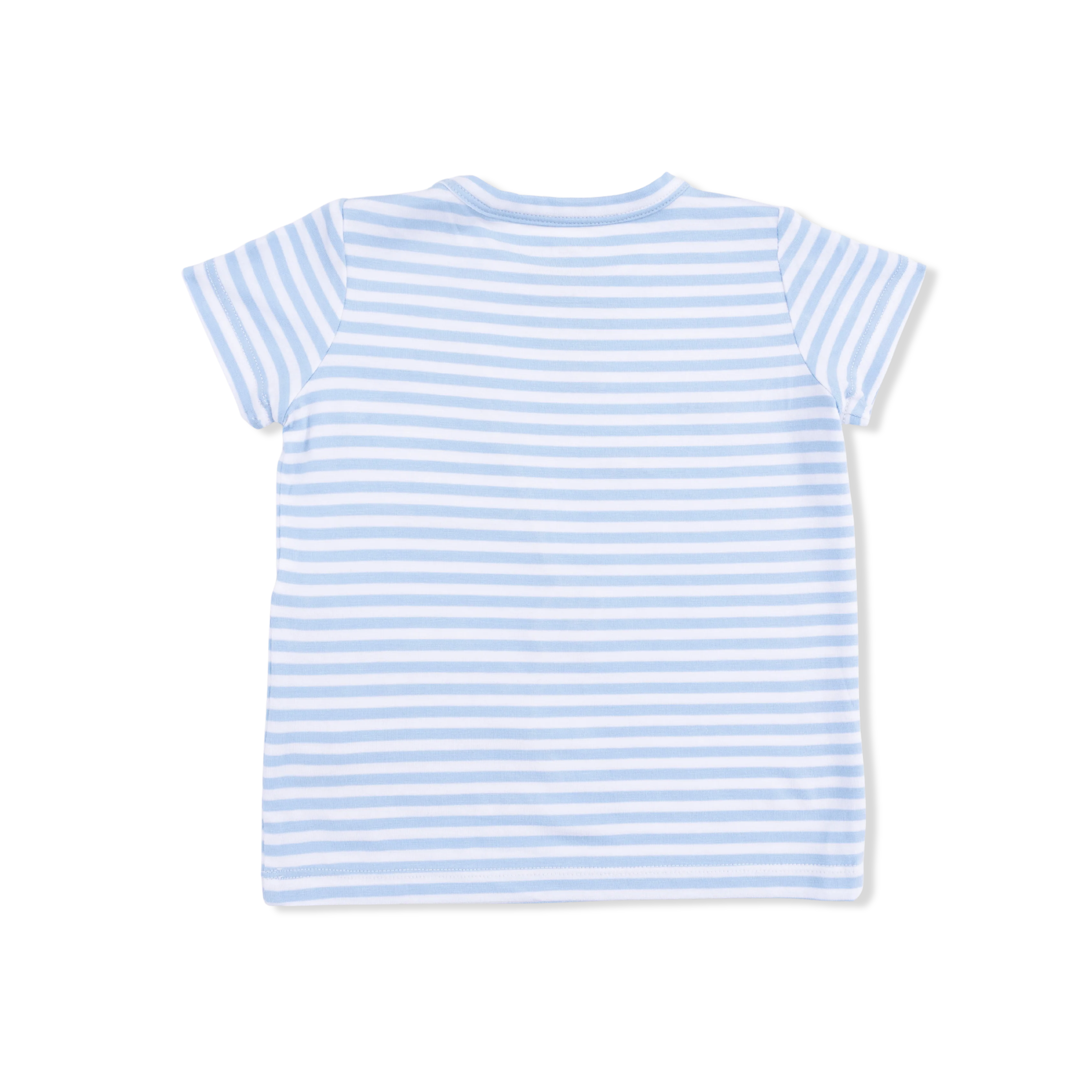 Sailor Sea Creatures Appliques - Crew Neck Tee with Cargo Short & Oceana Bucket Hat - Image 3