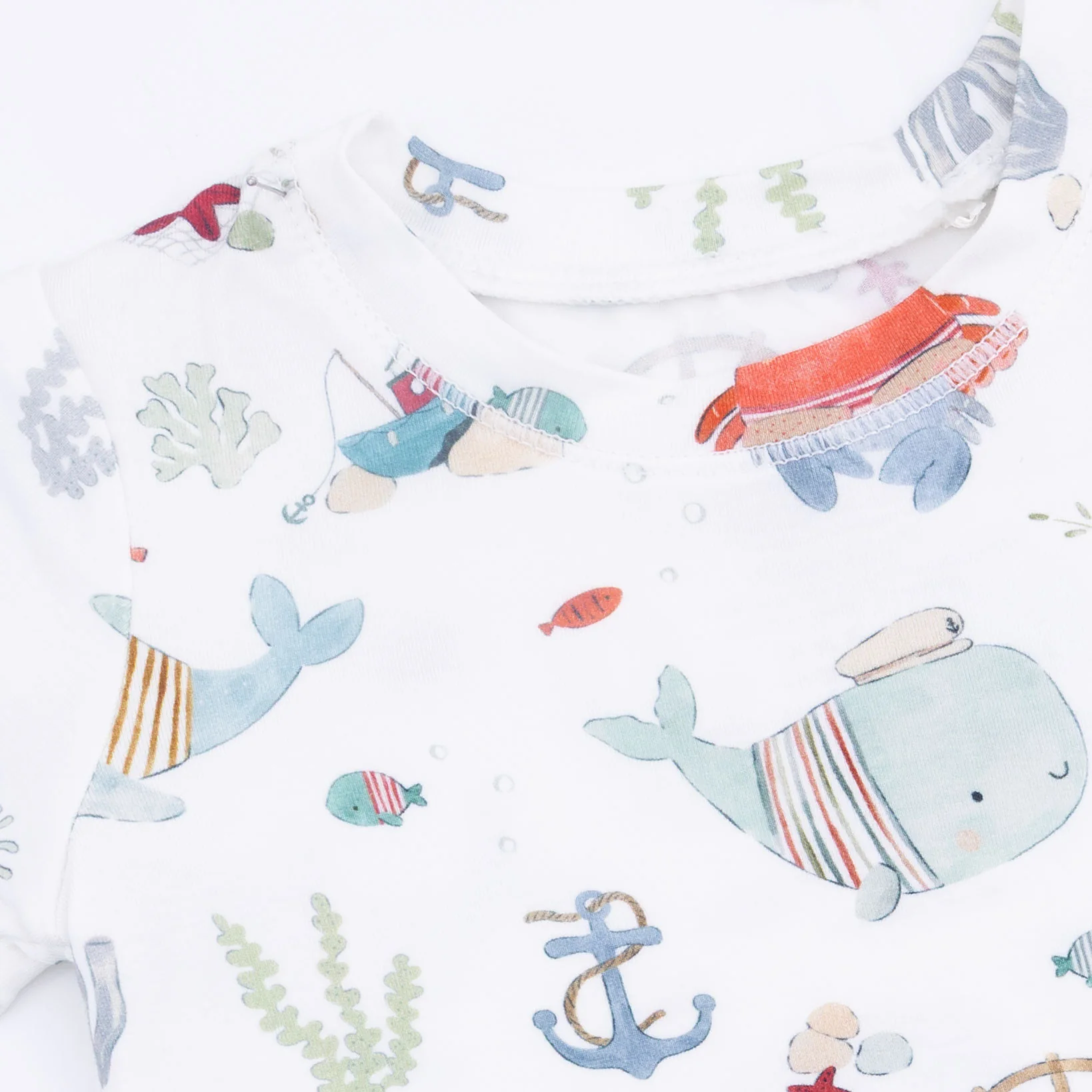 Sailor Sea Creatures - Short Sleeve Loungewear Set - Image 7