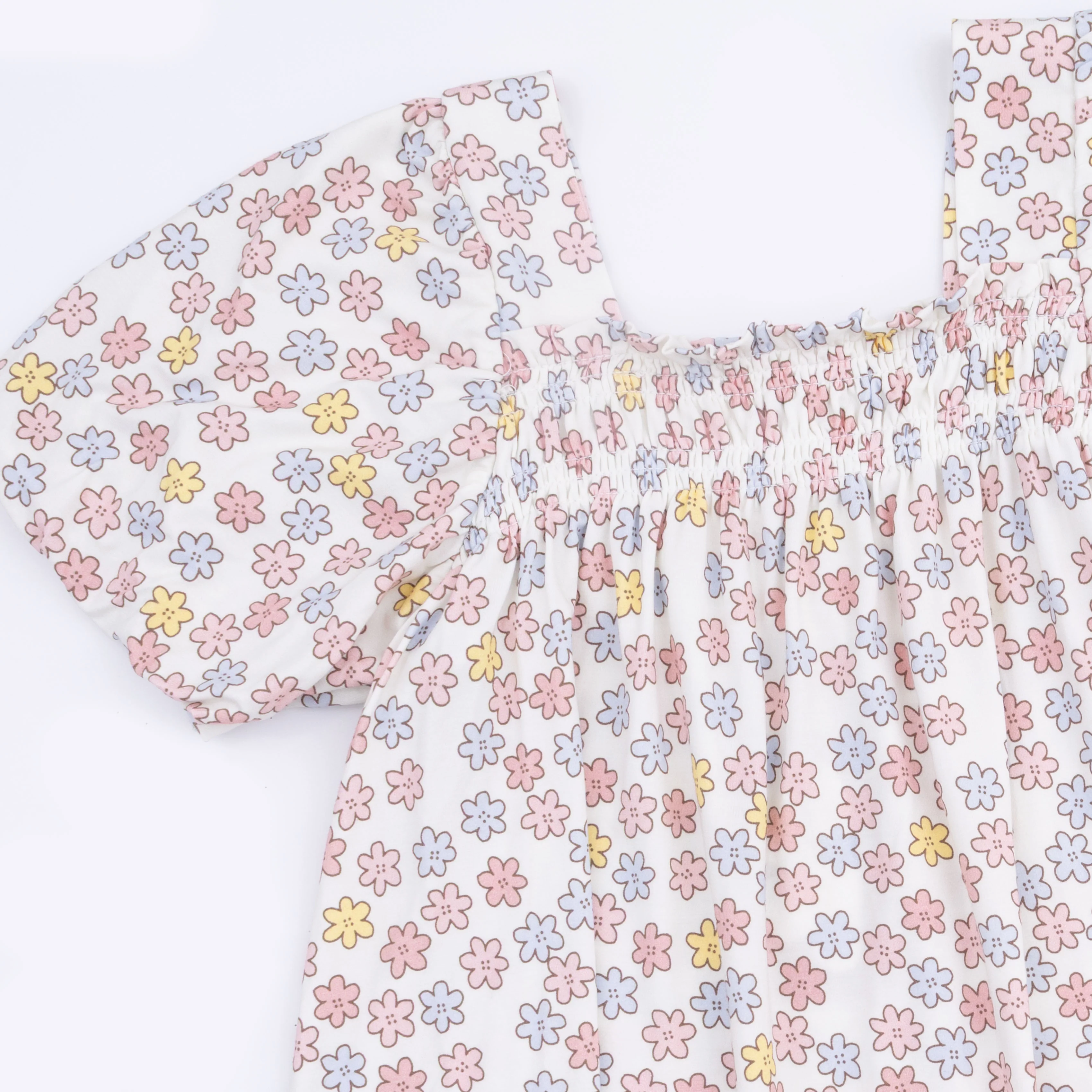 Sarah Floral - Puff Sleeve Baby Doll Dress and Bloomer - Image 7