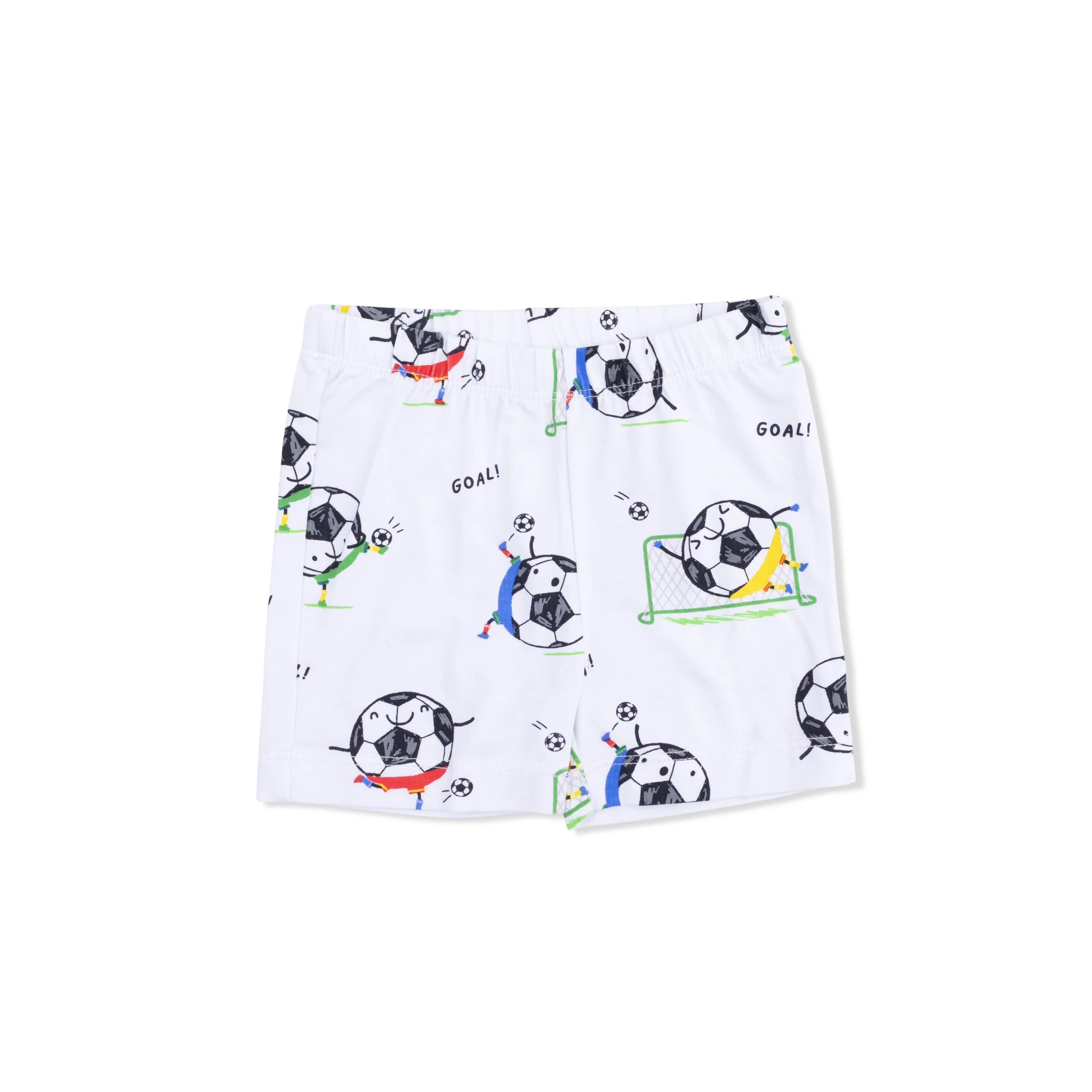 Soccer Balls Playing Soccer  Blue - Loungewear Short Set - Image 4