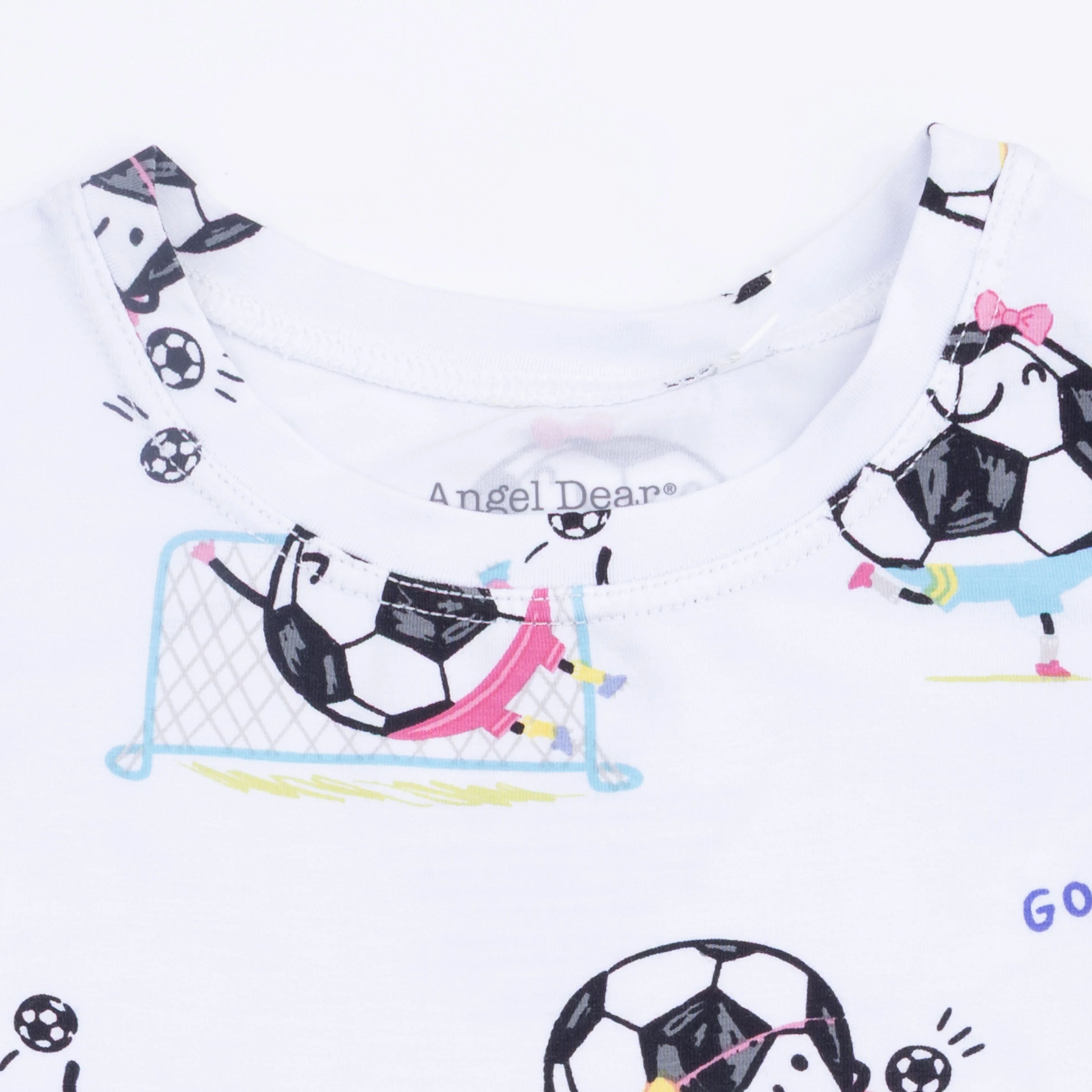 Soccer Balls Playing Soccer Pink - Loungewear Short Set - Image 5
